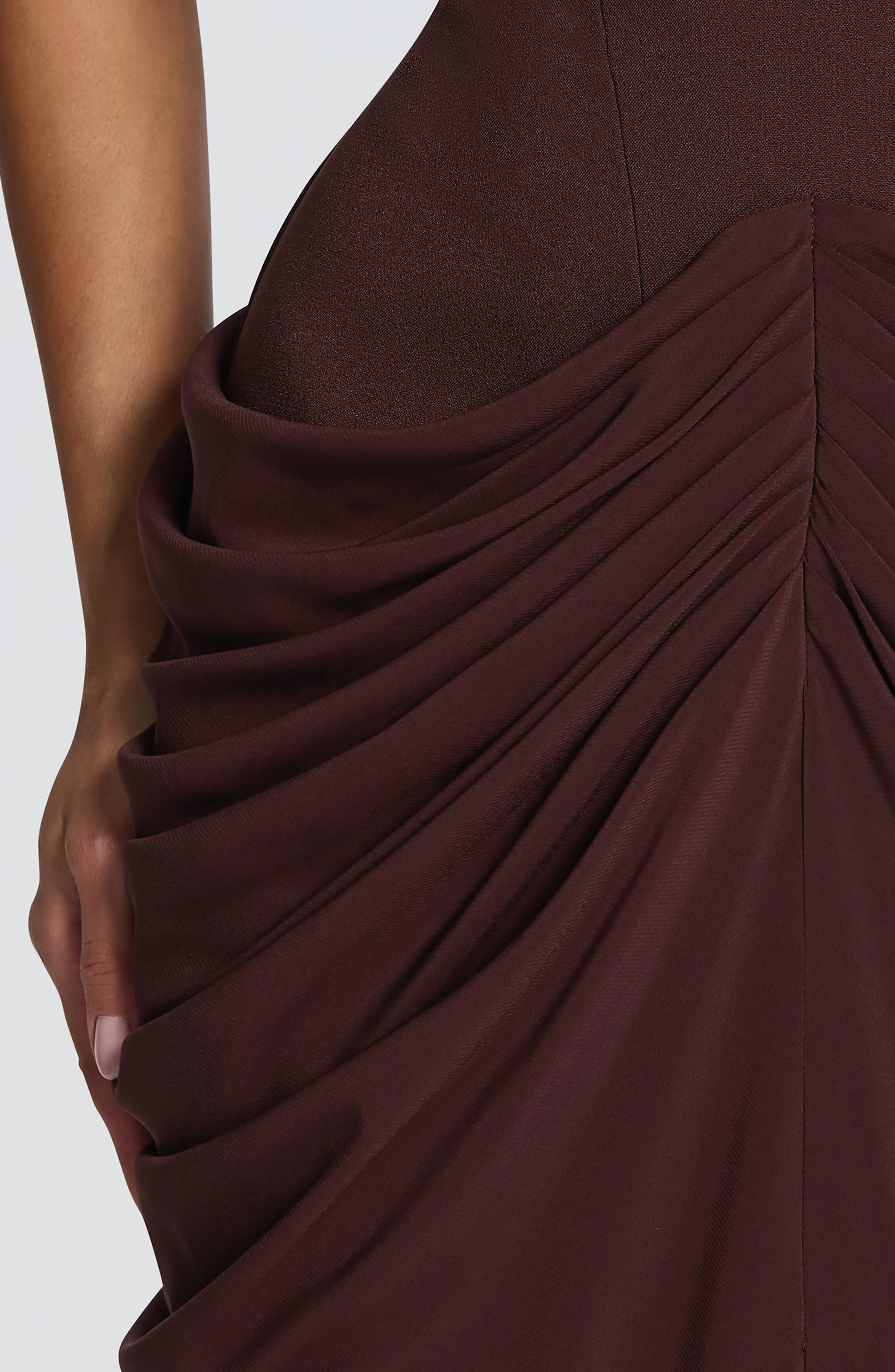 Chiara Maxi Dress - Plum Brown