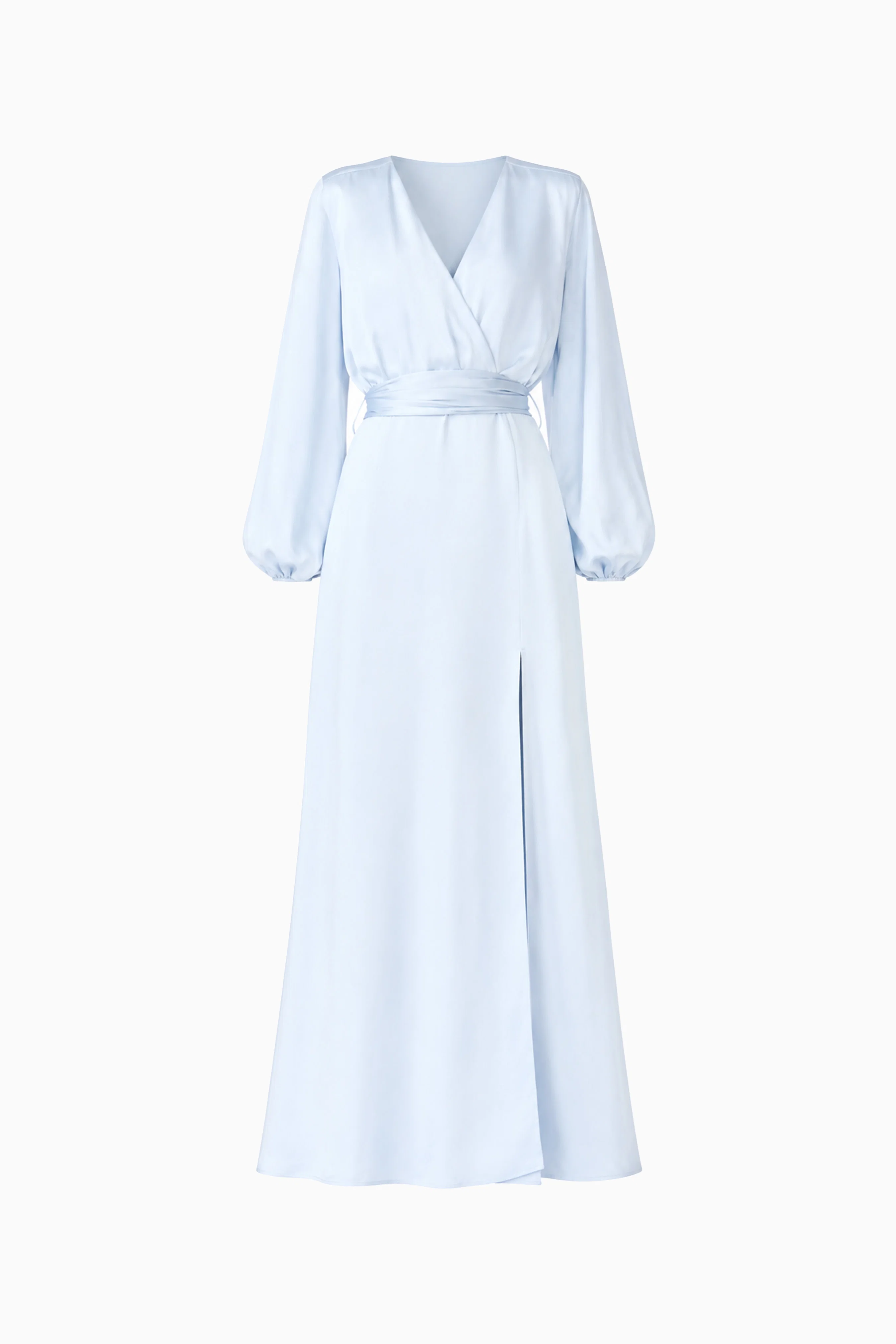 Kai Long Sleeve Maxi Dress in Pale Blue