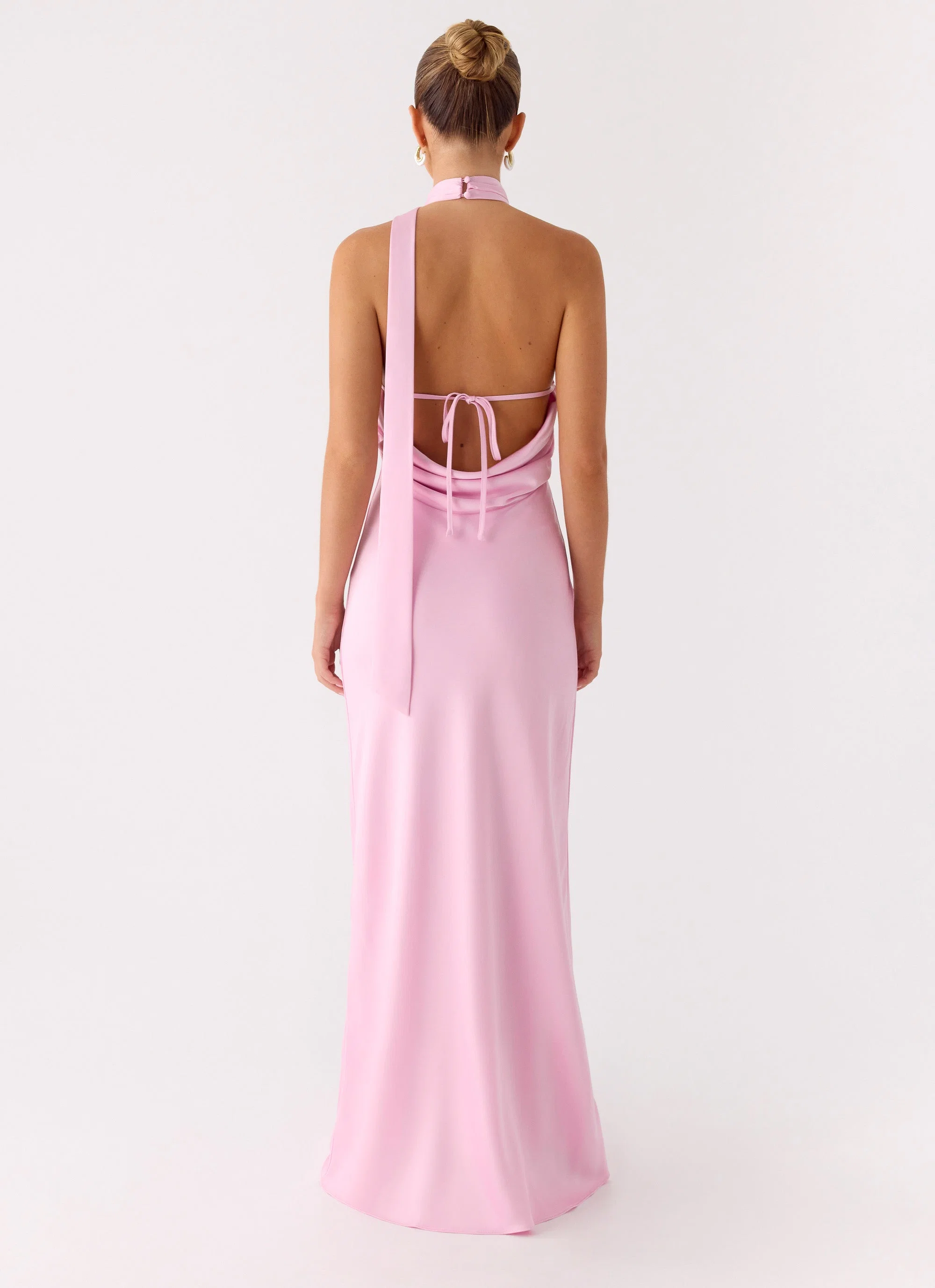 Keena Scarf Maxi Dress - Pink