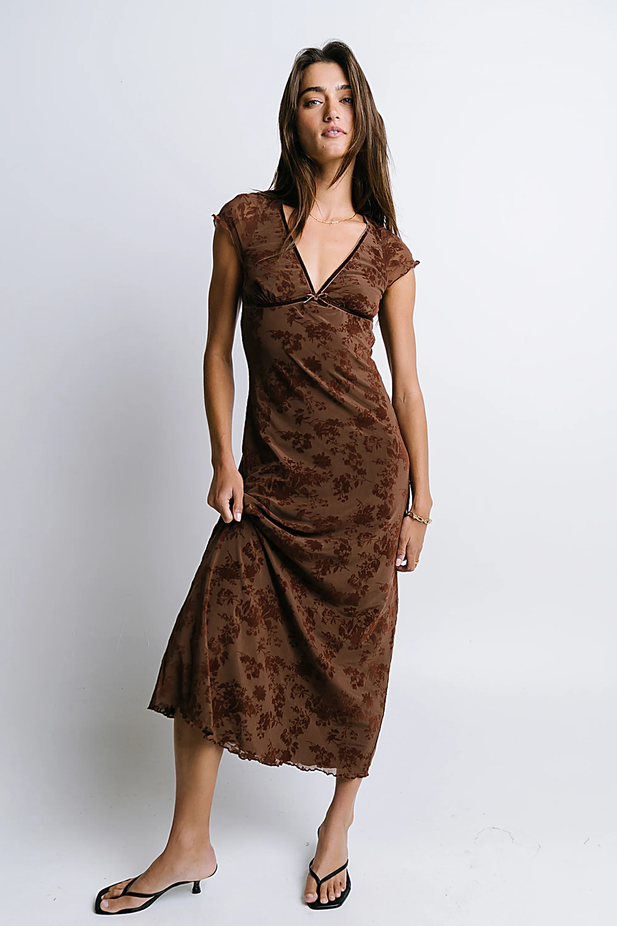 Maggie Floral Midi Dress