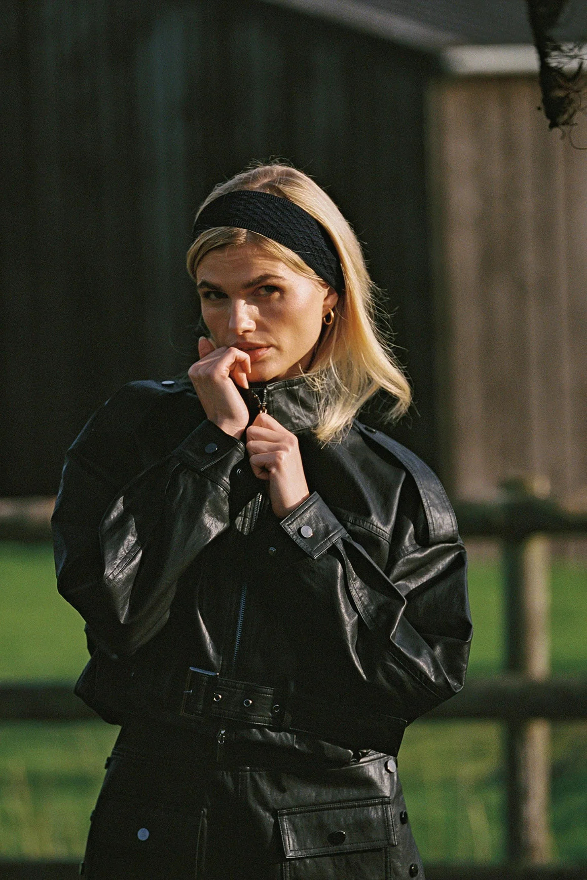 Retro Faux Leather Jacket