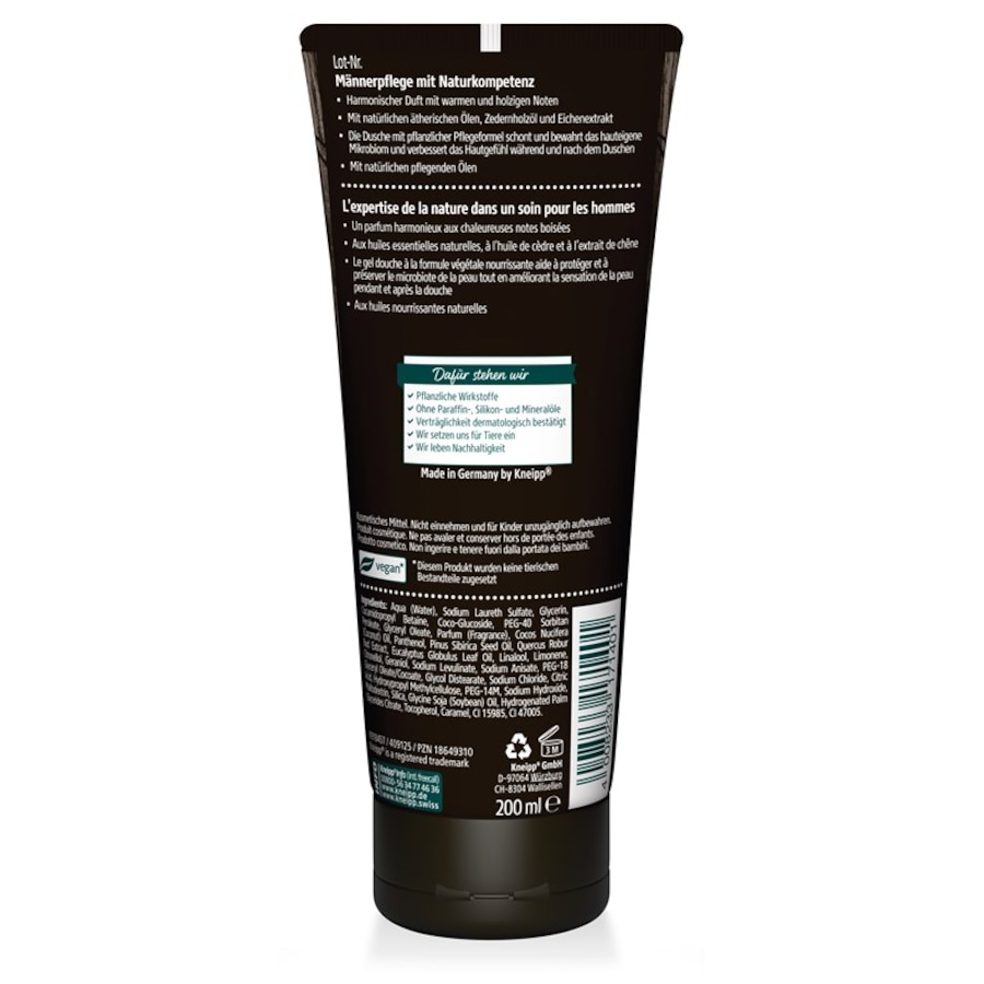 Kneipp Pielęgnacja pod prysznicem MEN 2 w 1 Mocny prysznic