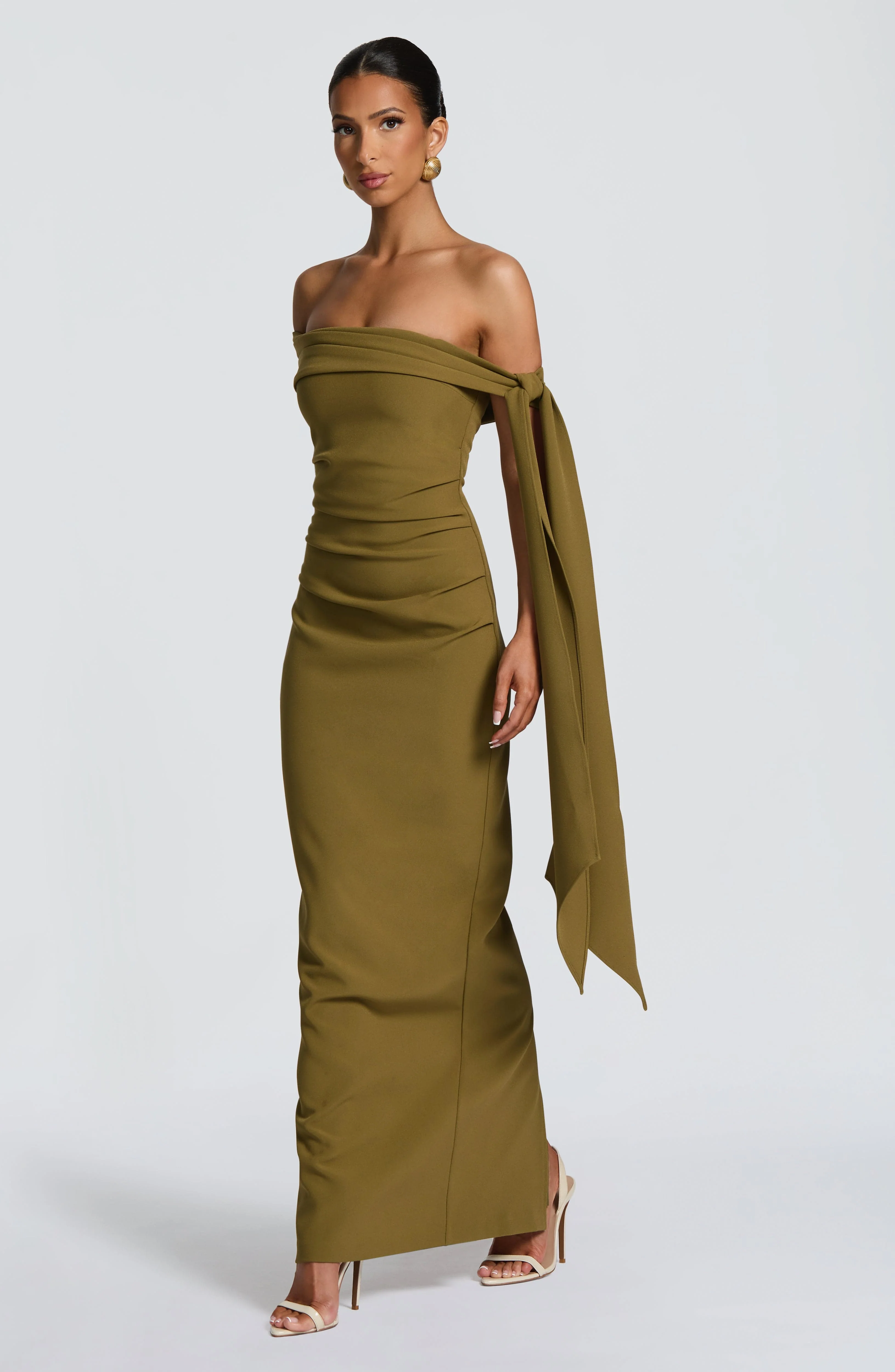 Addie Maxi Dress - Deep Olive