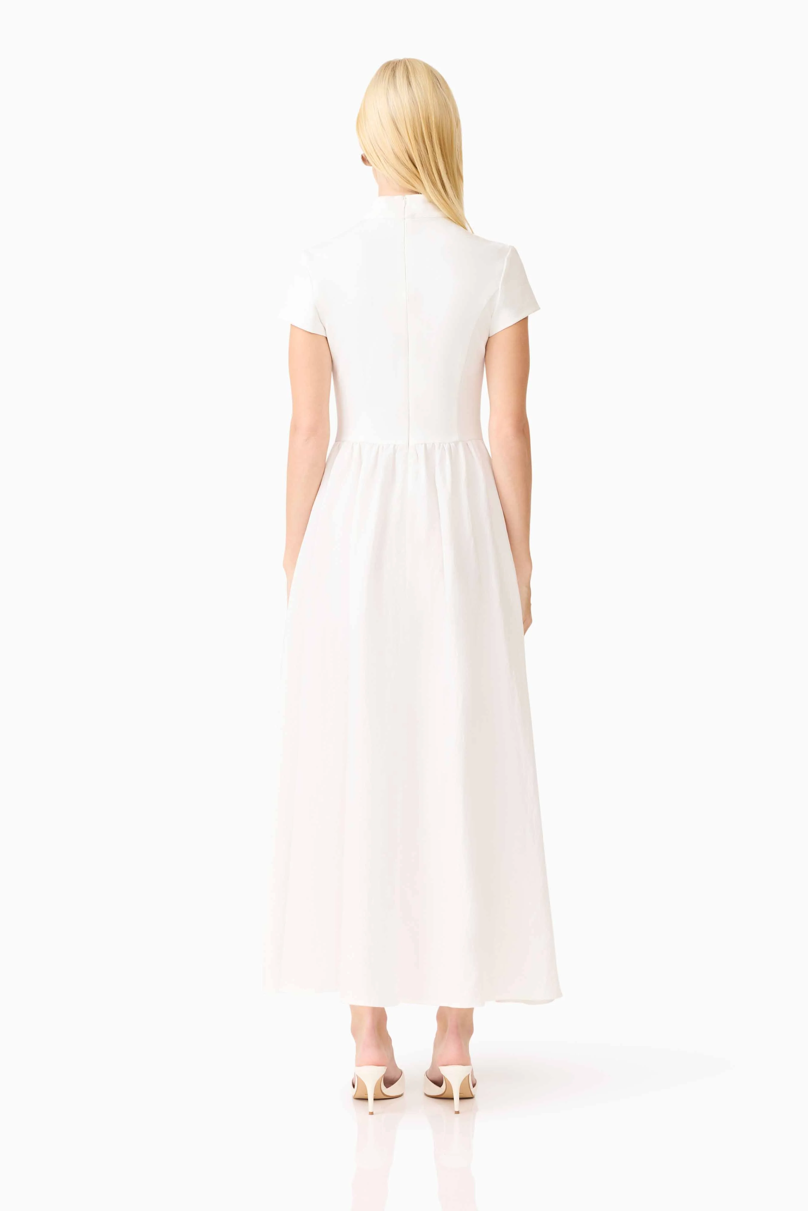 CURAAE Amaris Midi Dress in White