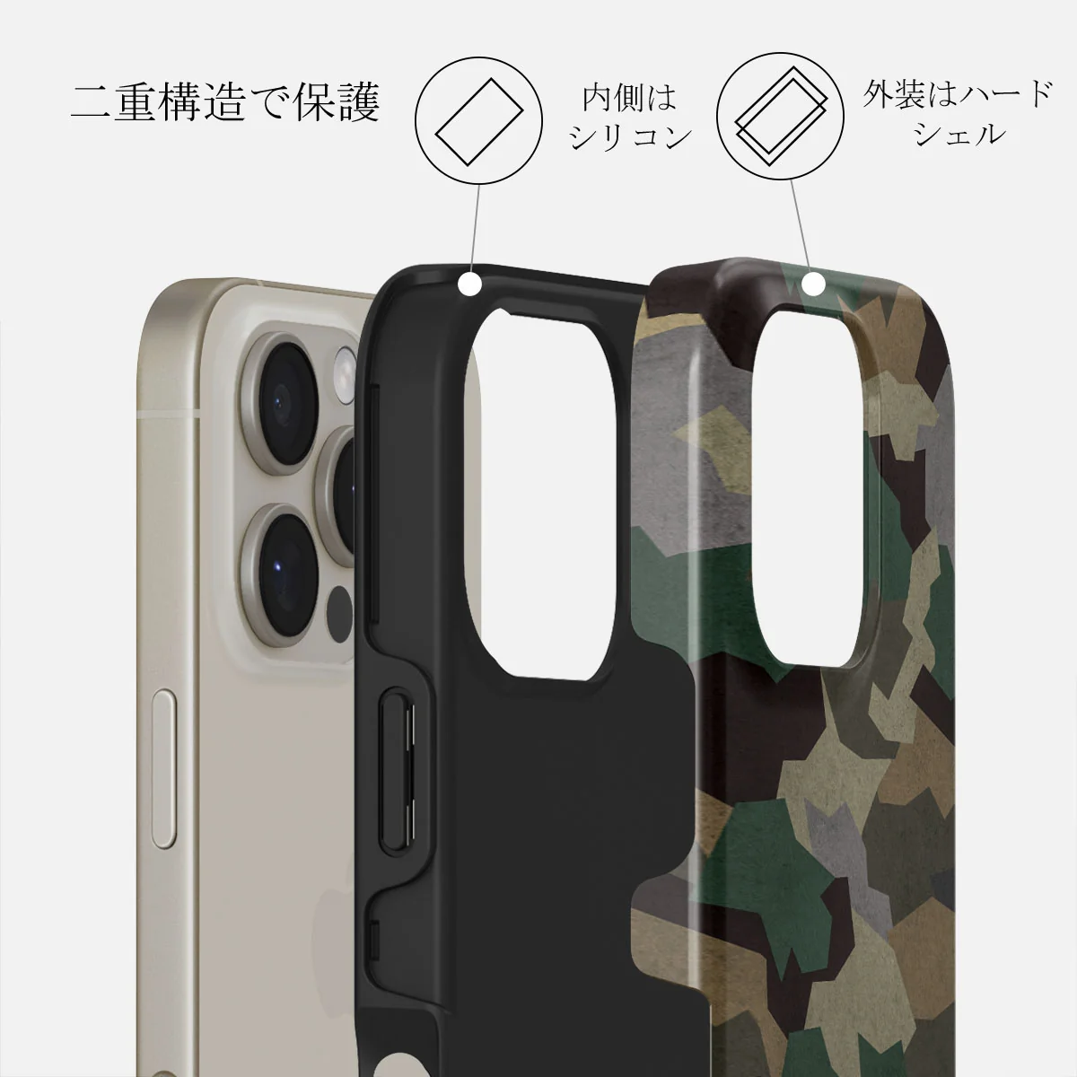 Tropical Green Camo - iPhone 16 Pro Max ケース