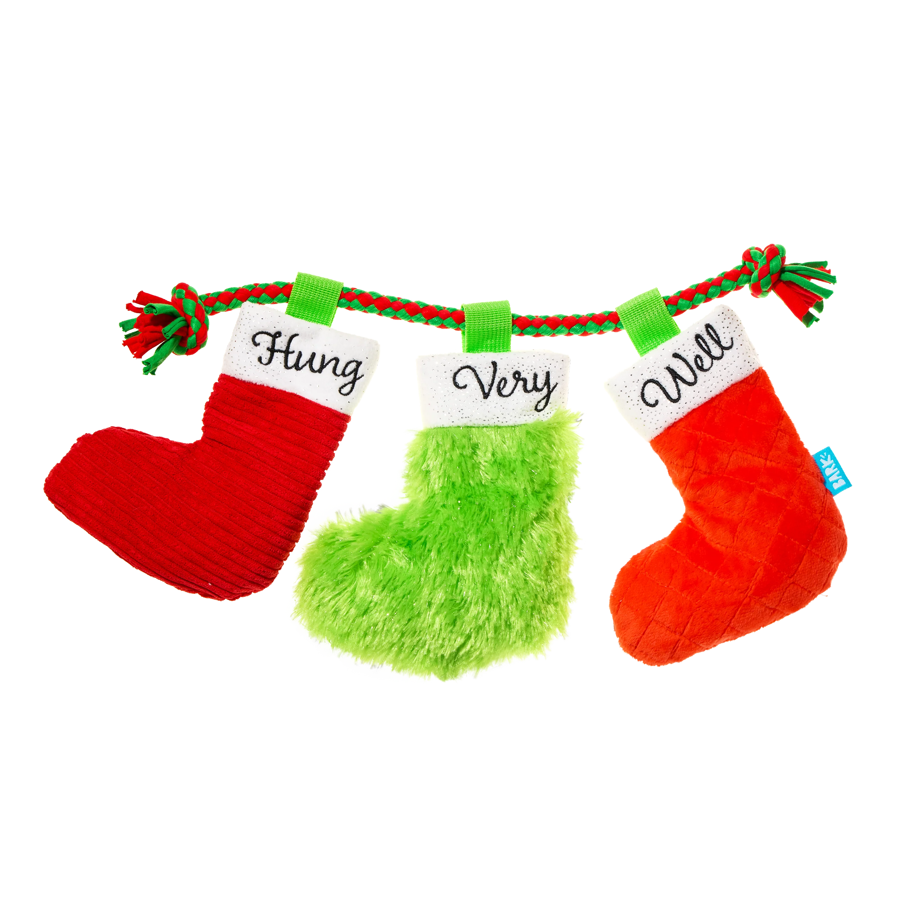 Well Hung Stockings Plush Tug Dog Toy