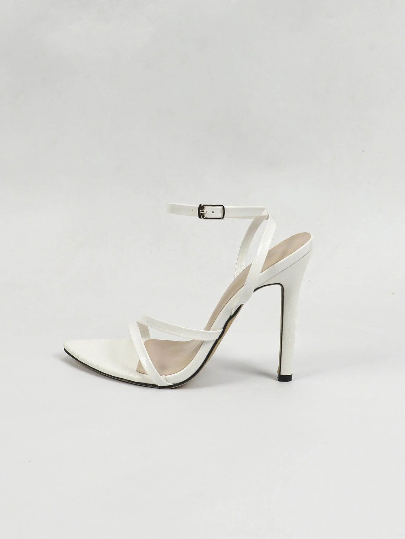 Faux Leather  Ankle Strap  Stiletto heel Sandals 816655925411