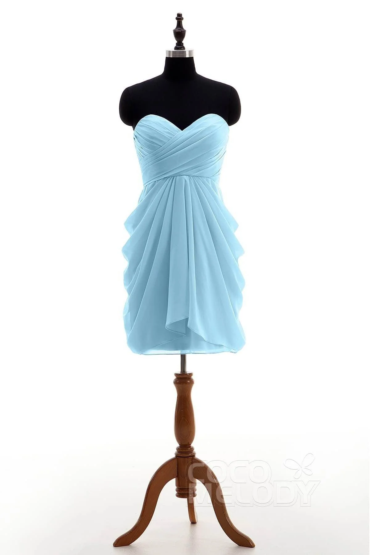 Sheath-Column Knee Length Chiffon Bridesmaid Dress NB2746