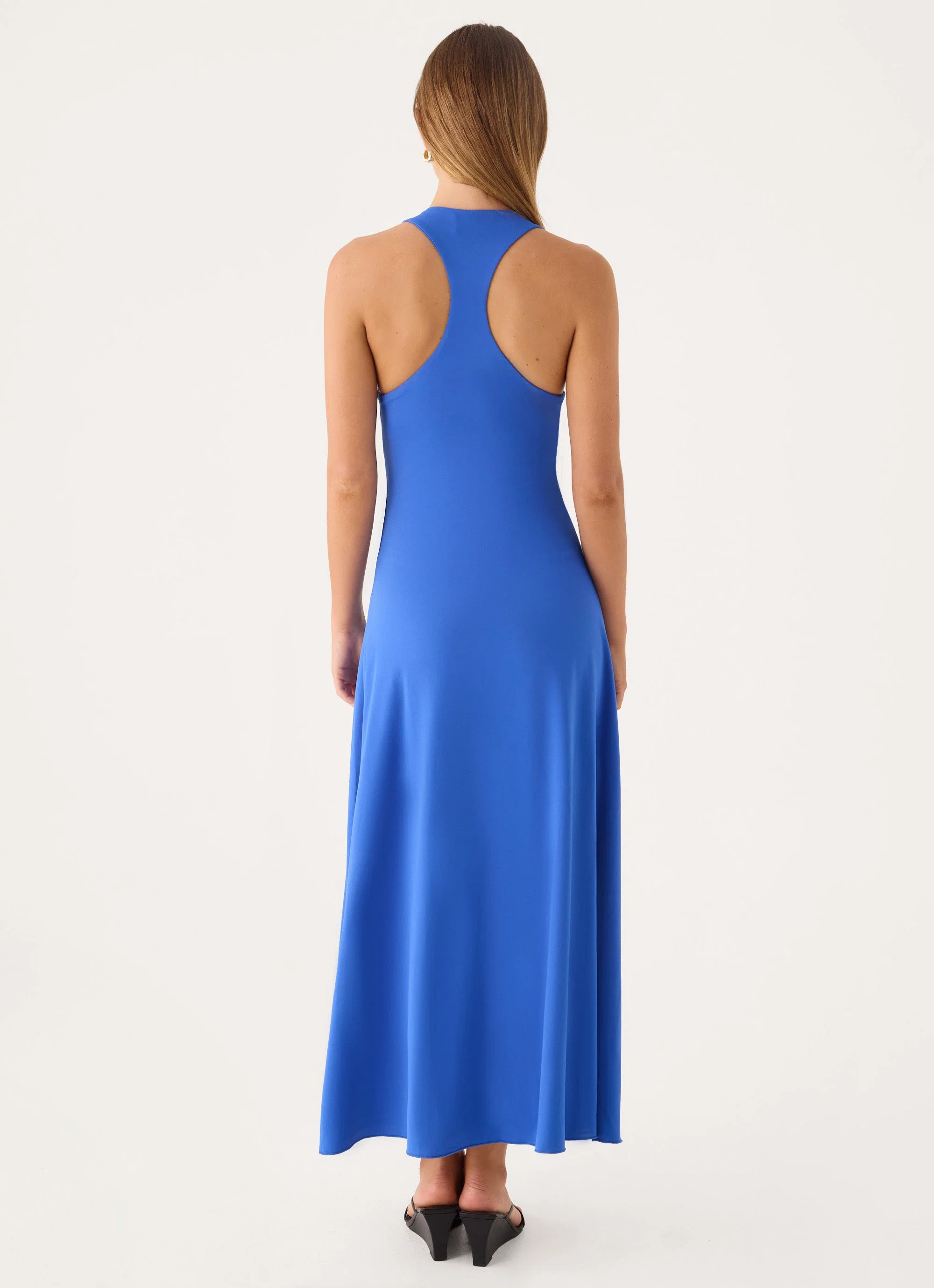 Kyrra Asymmetrical Midi Dress - Electric Cobalt