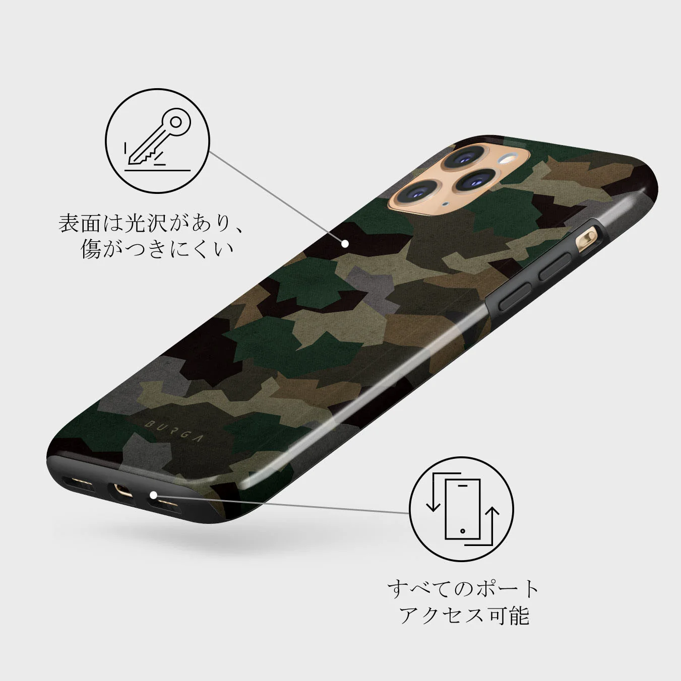 Tropical Green Camo - iPhone 11 Pro ケース
