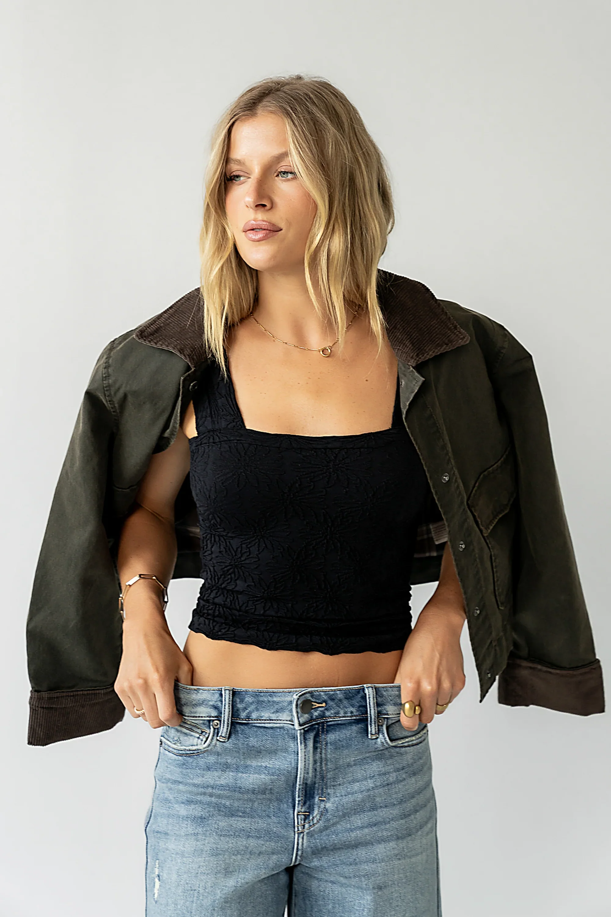 Heartbreaker Cami in Jet Black