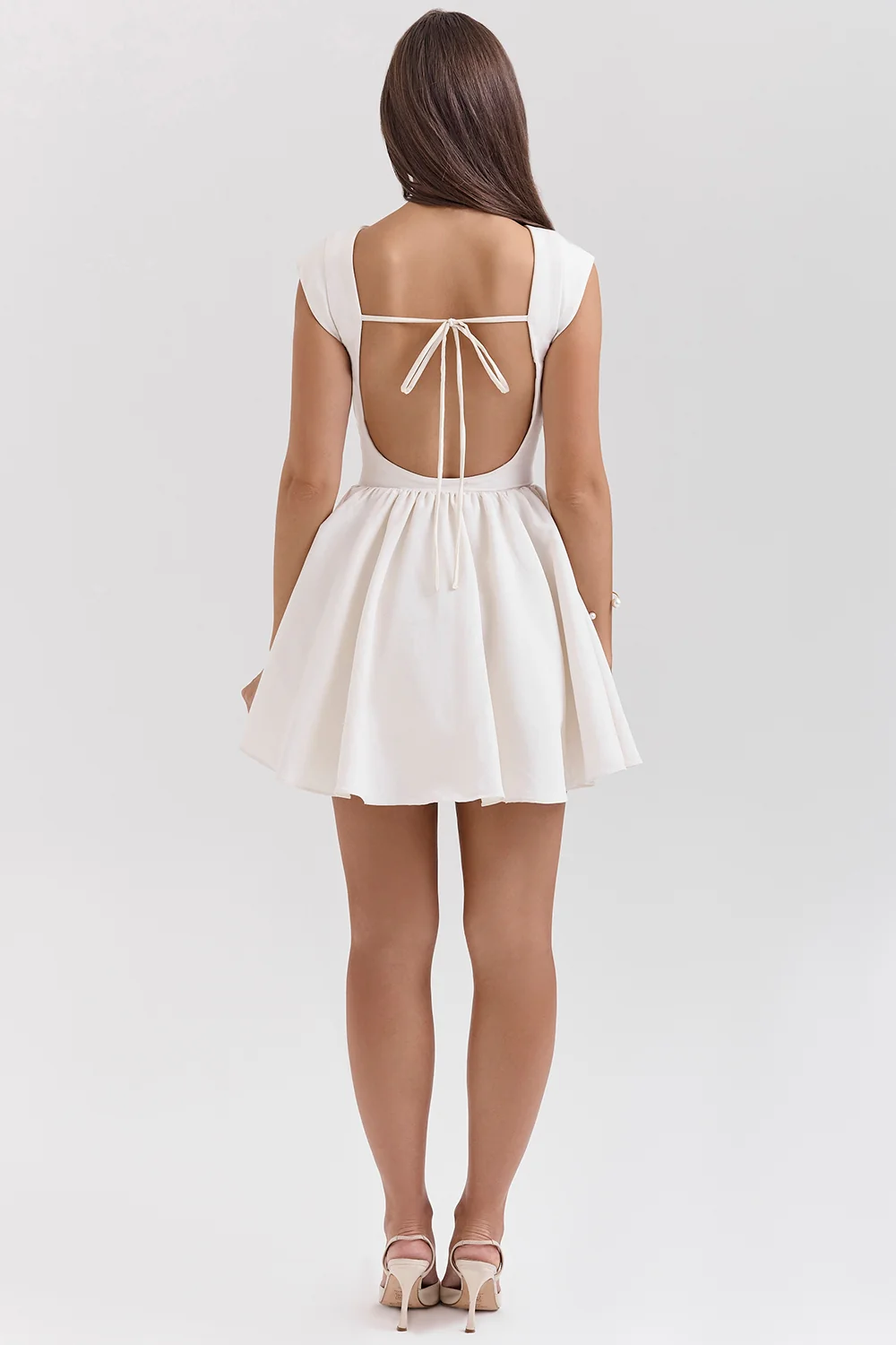 white open back mini dress - luluinthesky