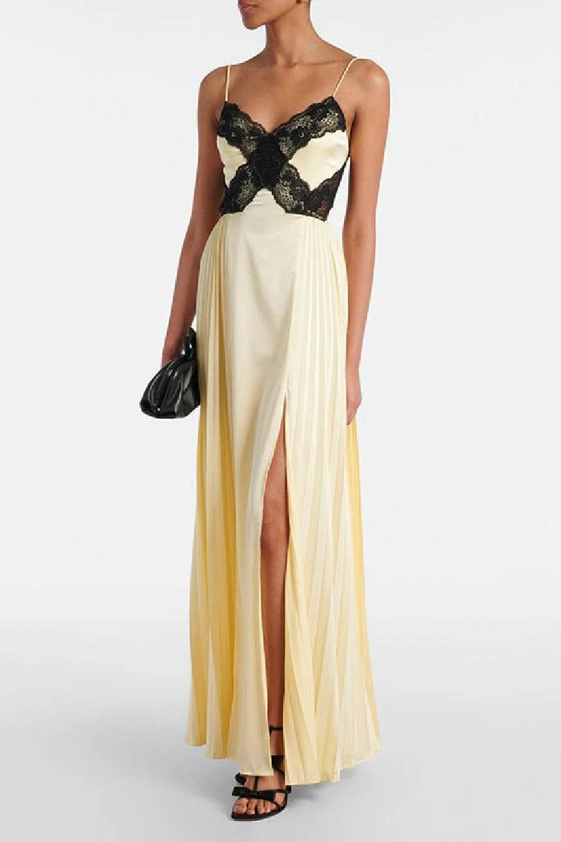 A-line Maxi Satin Formal Evening Dresses 911216703410
