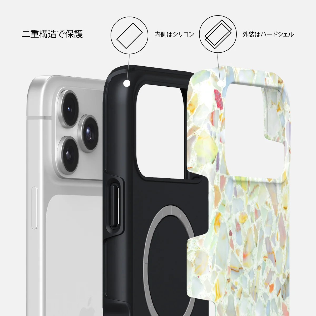 Rainbow Crush - iPhone 17 Pro Max ケース