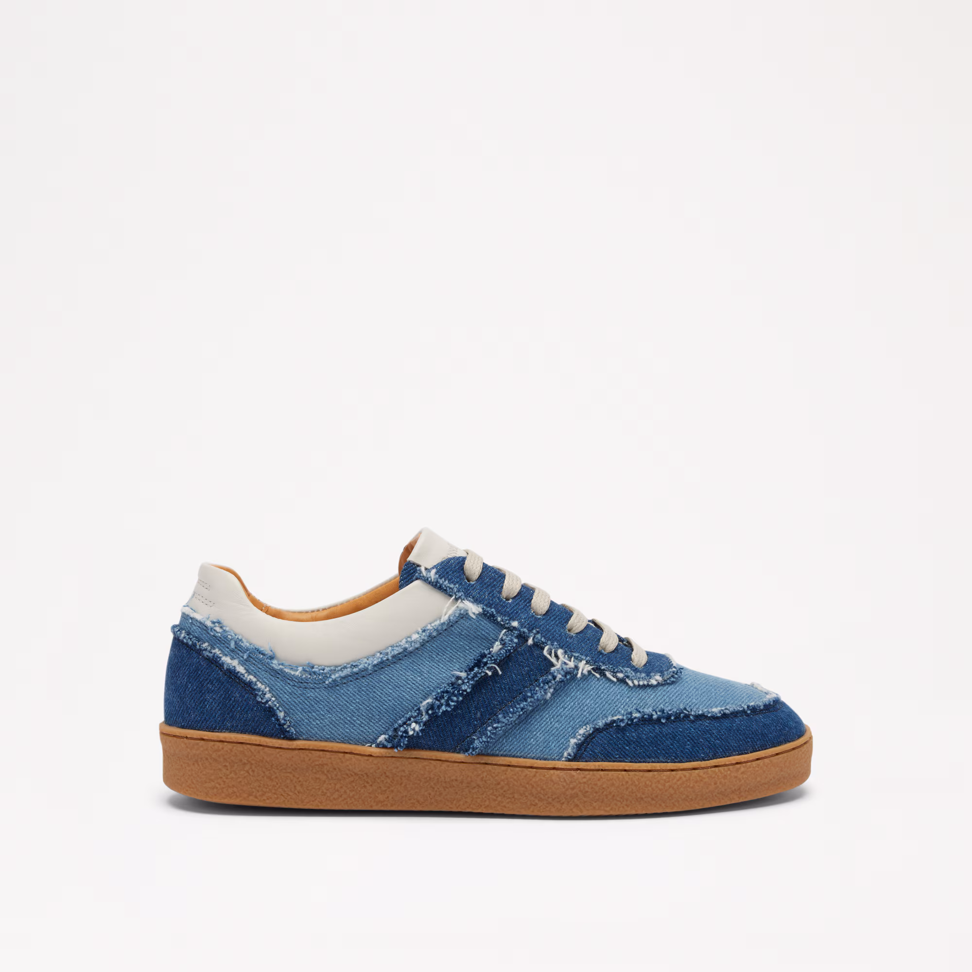 Roller<br>Scalloped Lace Up Trainer