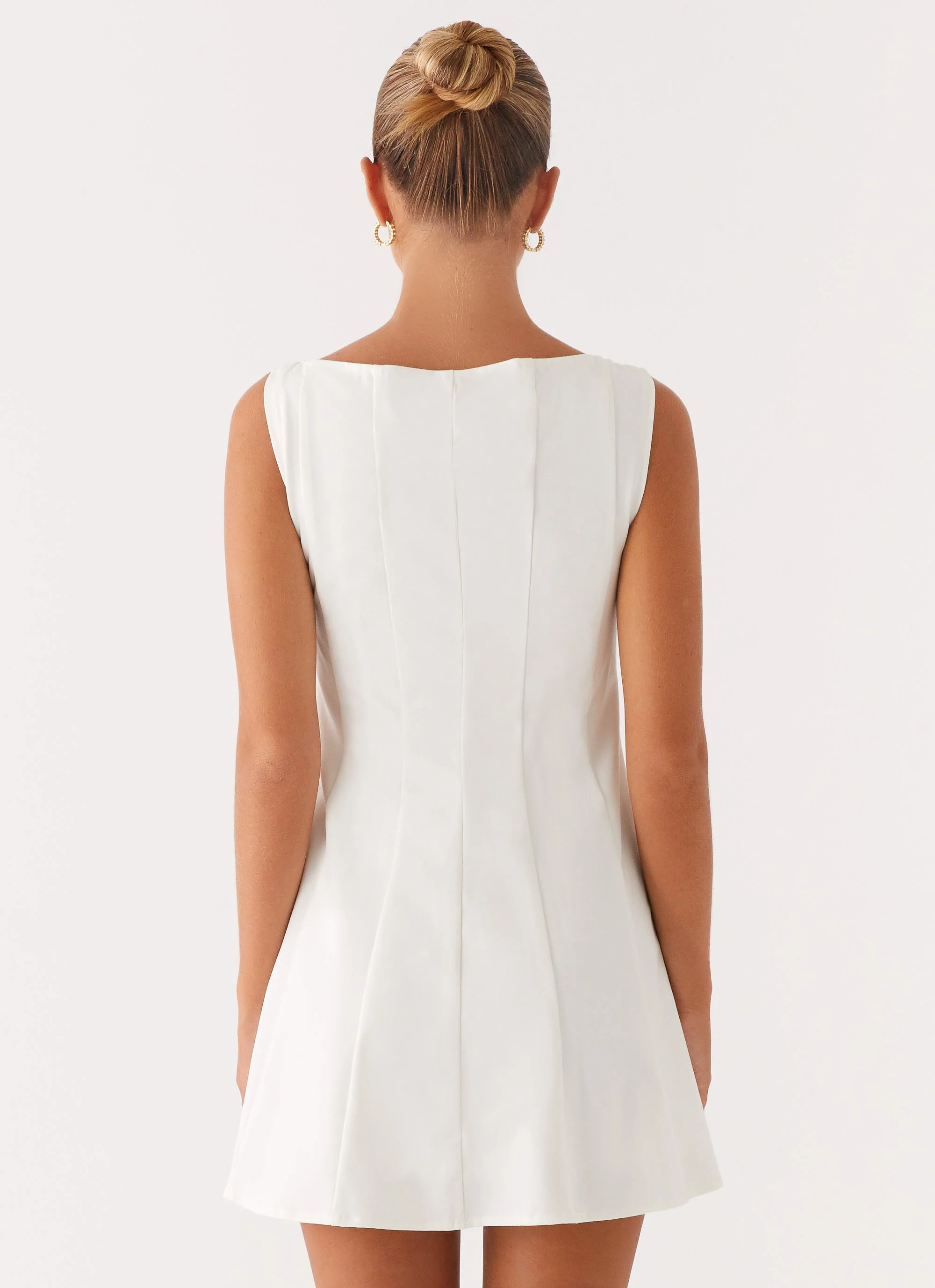 Emelie Mini Dress - White - luluinthesky