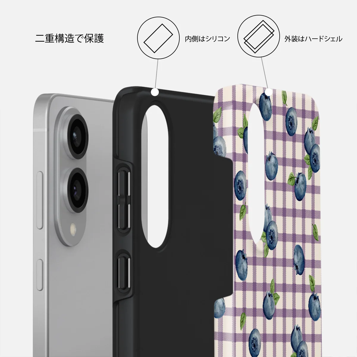 Blueberry Muffin - Samsung Galaxy S25 Edge ケース