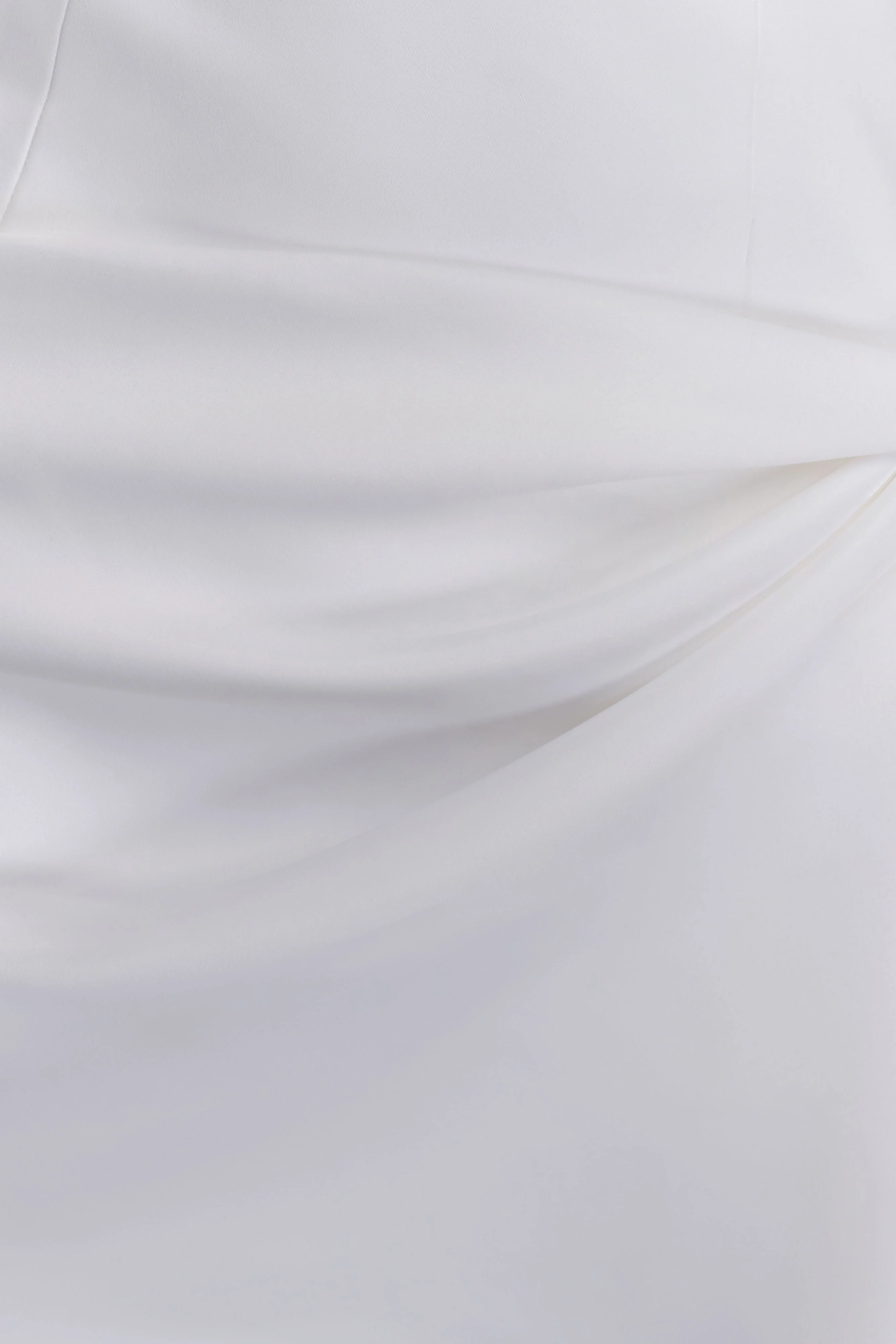 Evianna Strapless Gathered Mini Dress - White