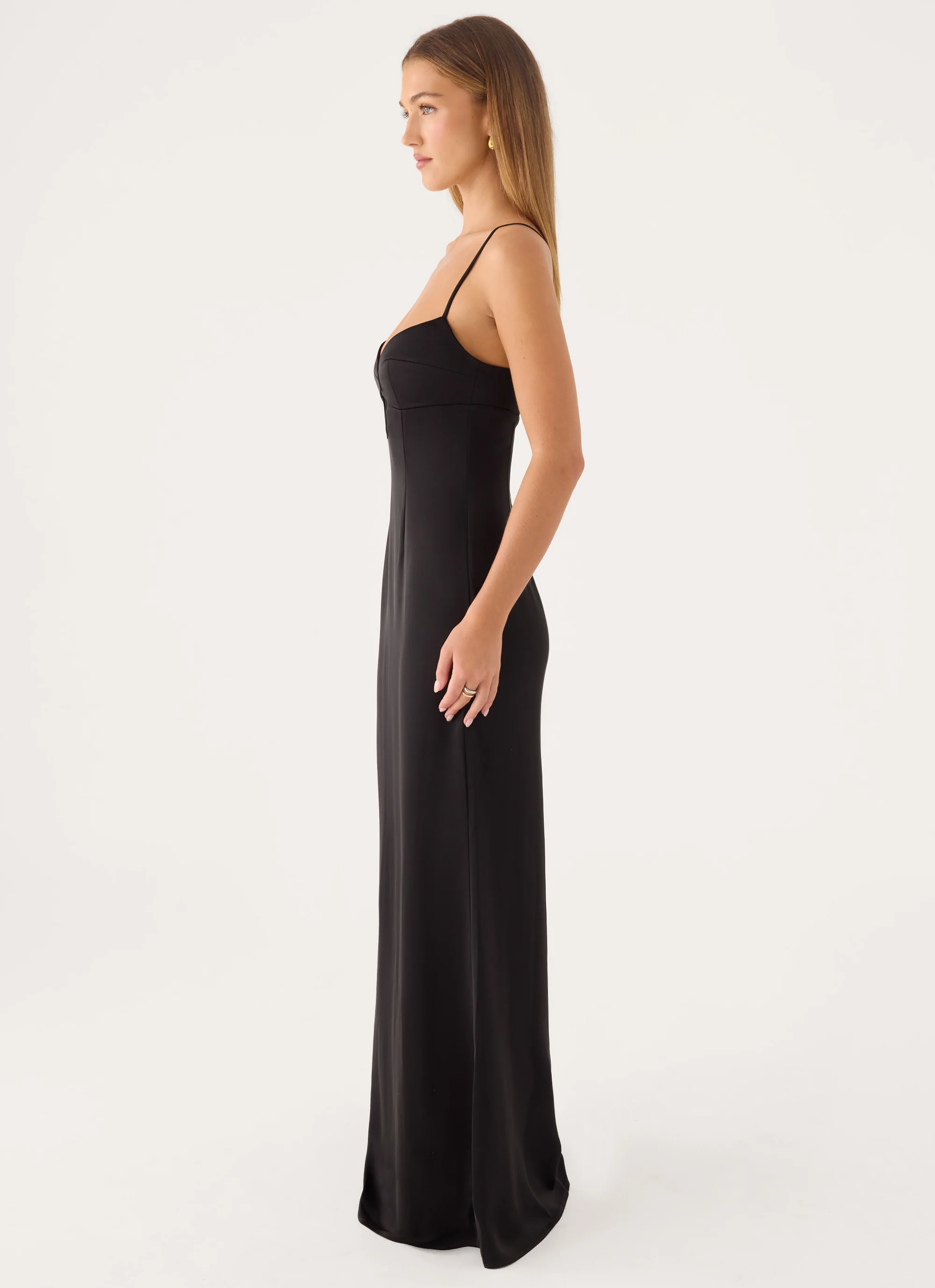 Kindall Maxi Dress - Black - luluinthesky
