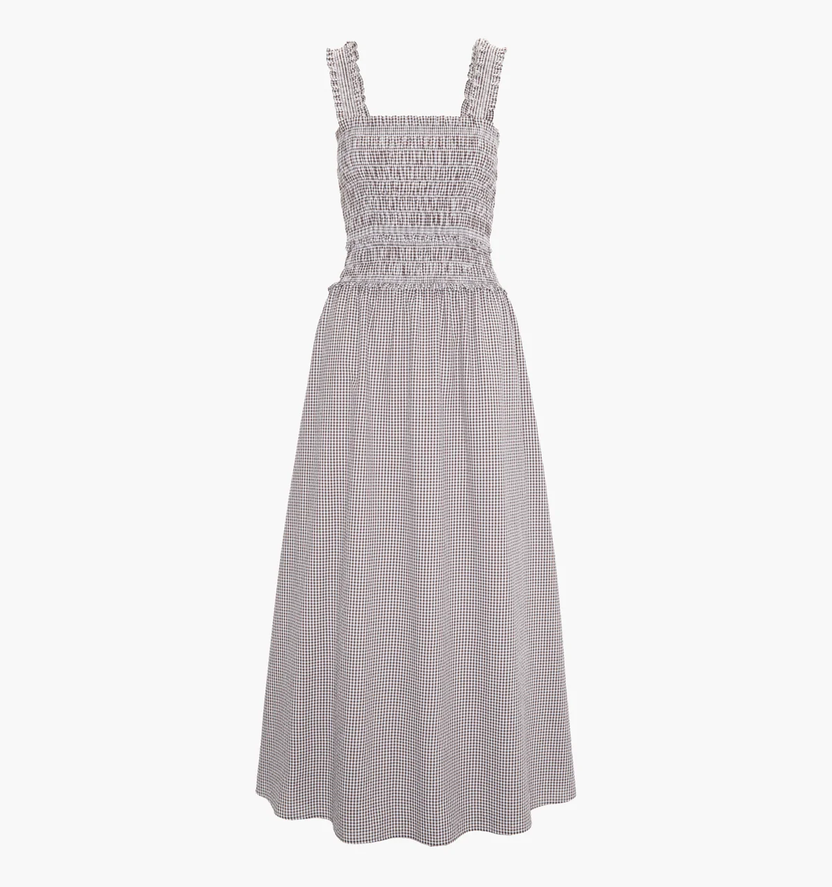 The Azalea Maxi Nap Dress - Chocolate Gingham