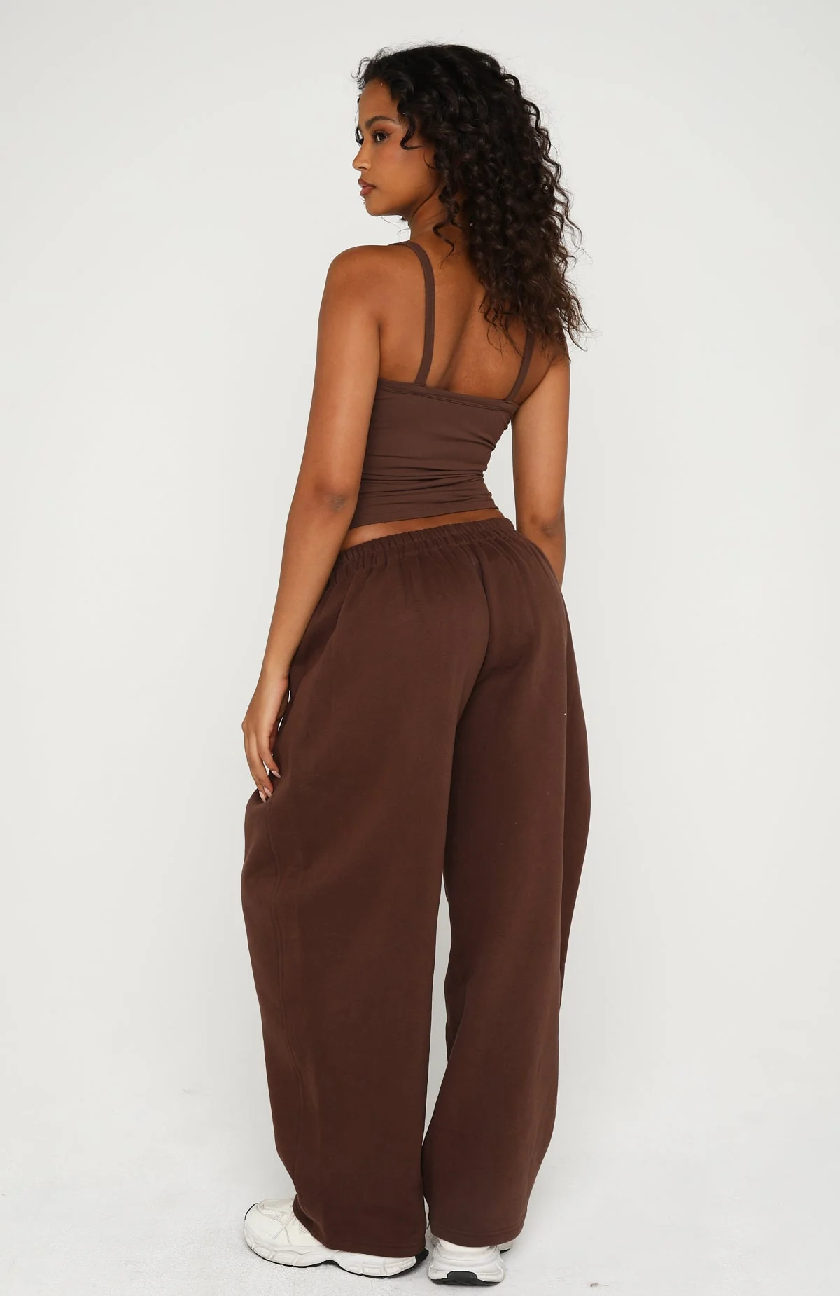 Know What You Want Barrel Leg Sweatpants Chocolate