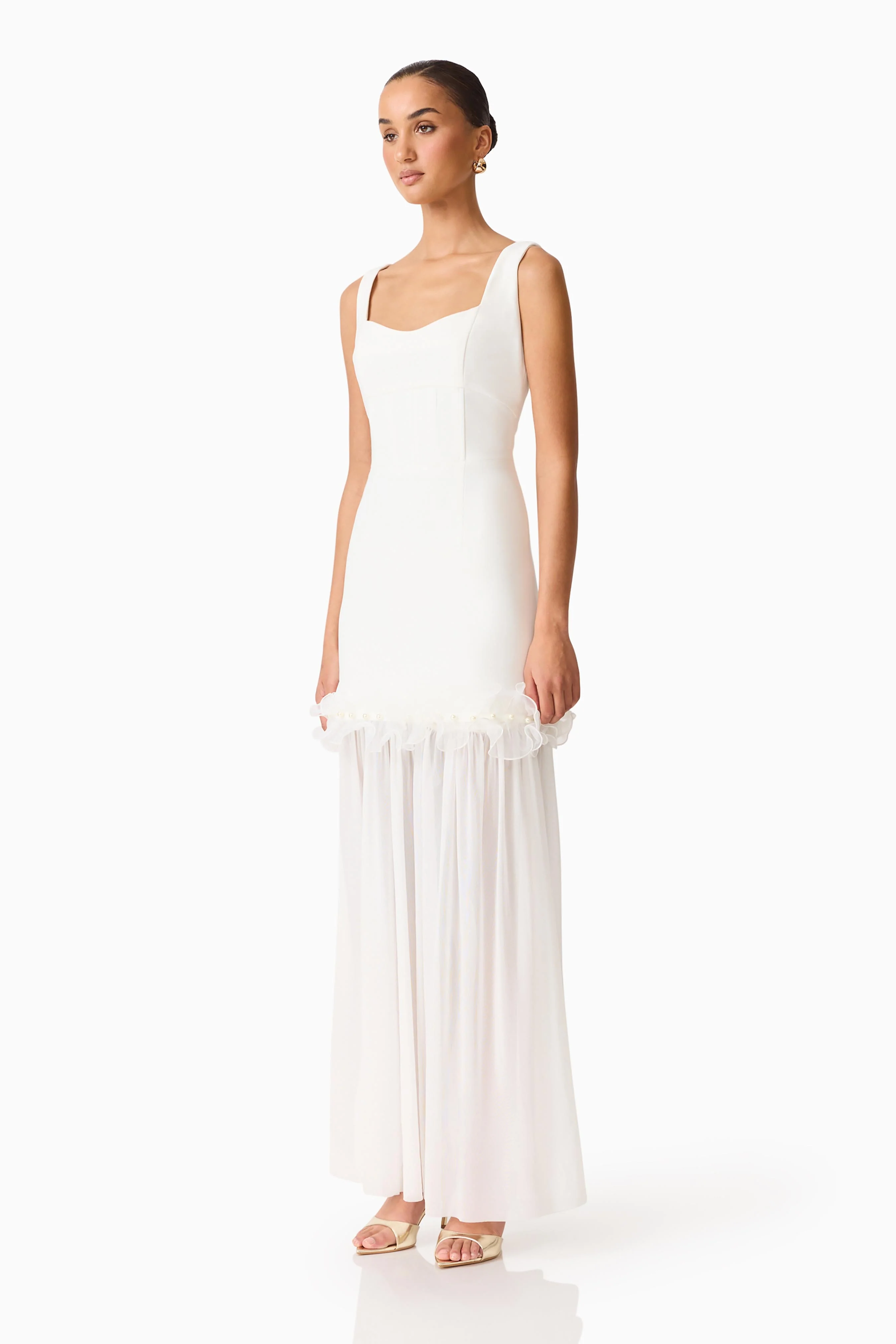 Sia Sweetheart Gown in White