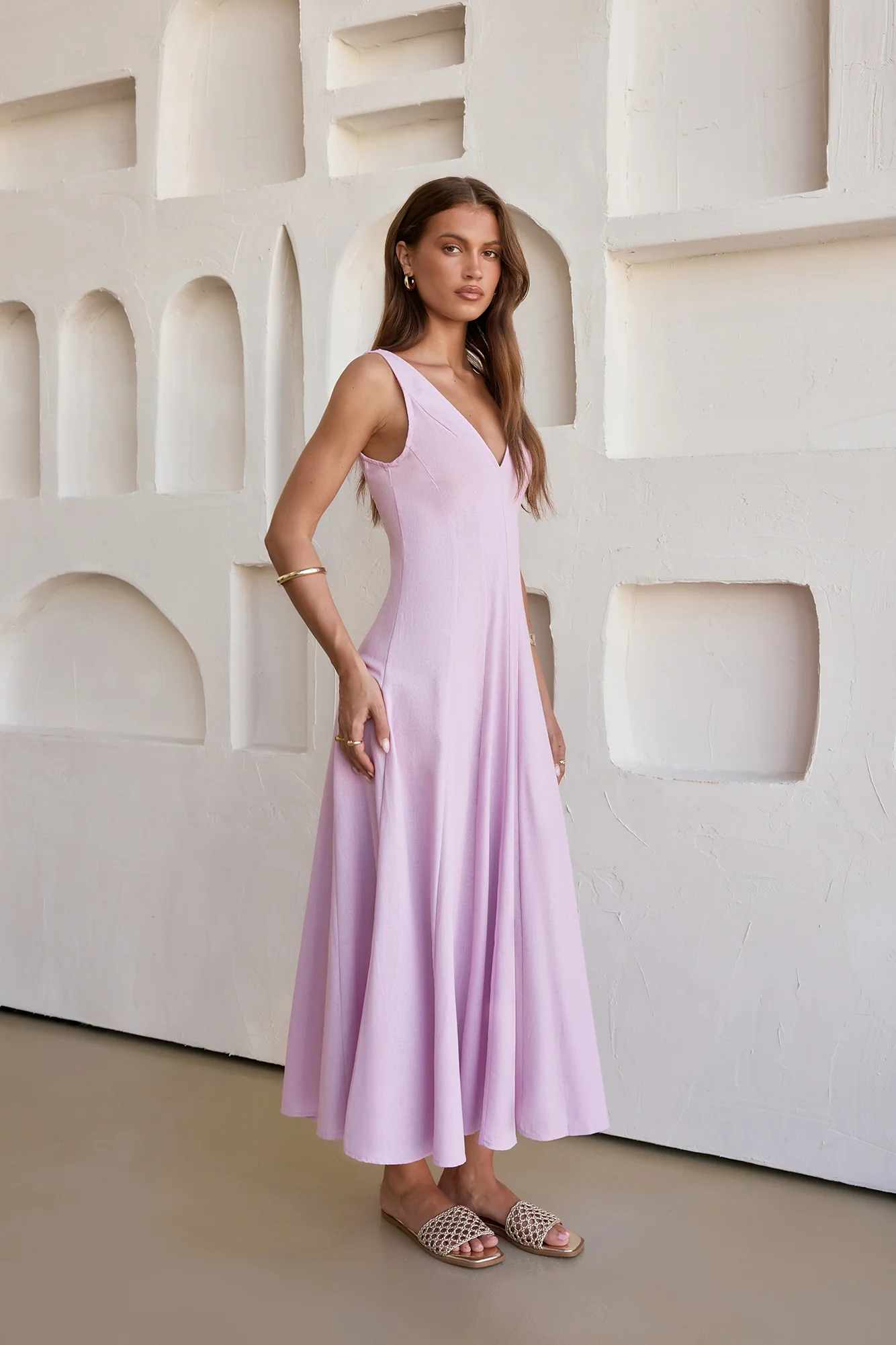 Open Meadows Maxi Dress Lilac