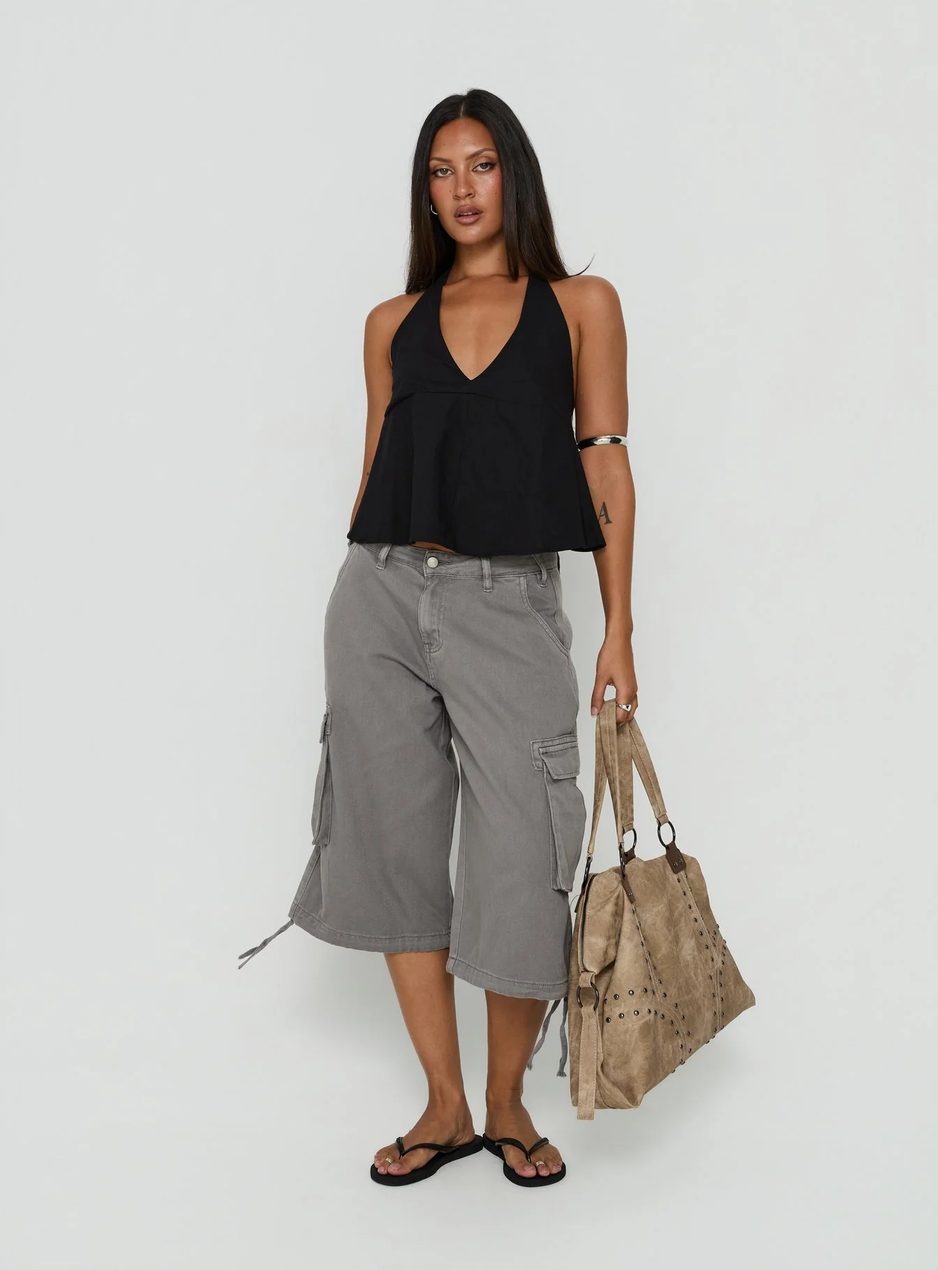 Faira Halter Top Black