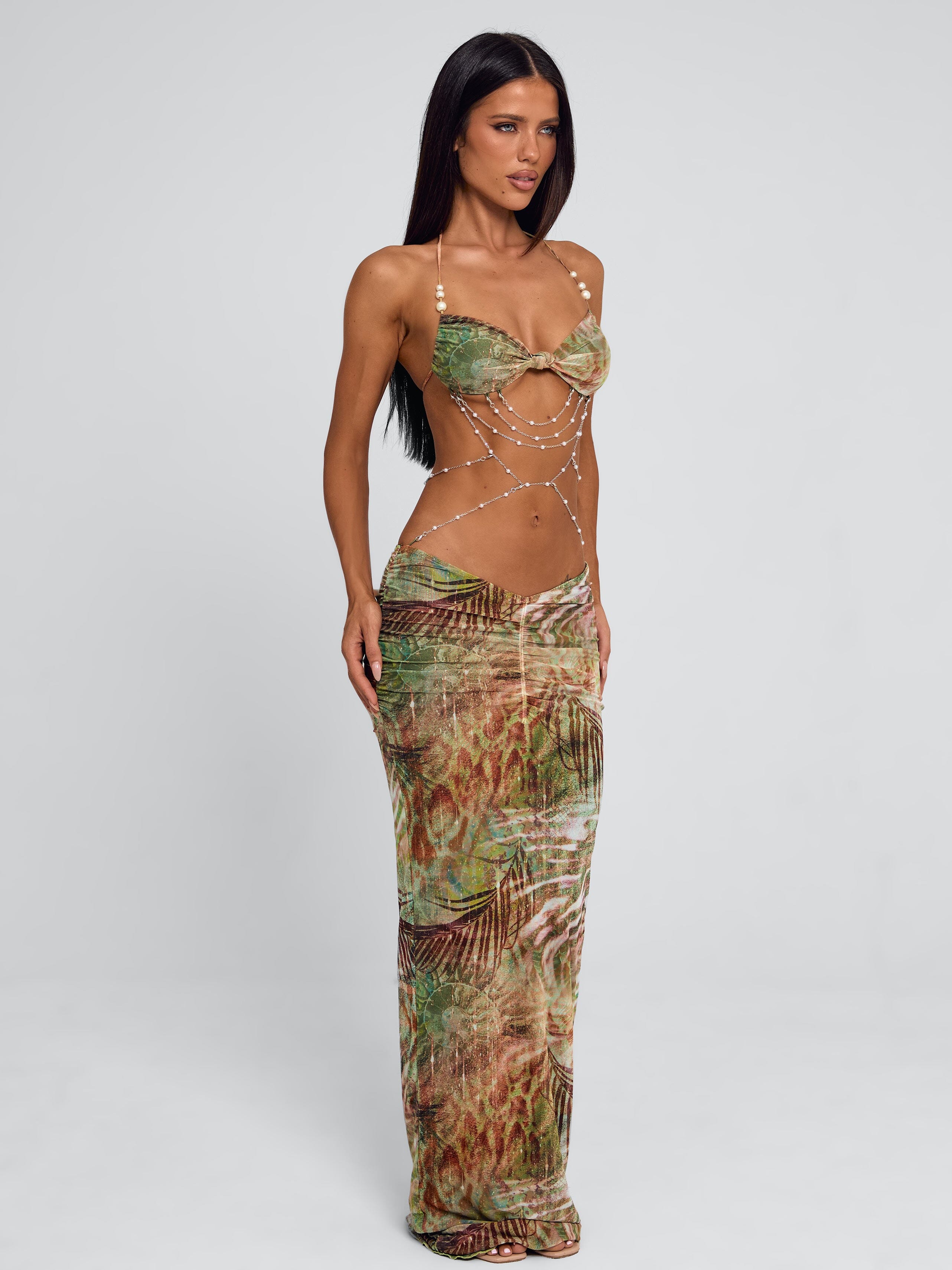 Caterina Maxi Dress Lagrono Sage