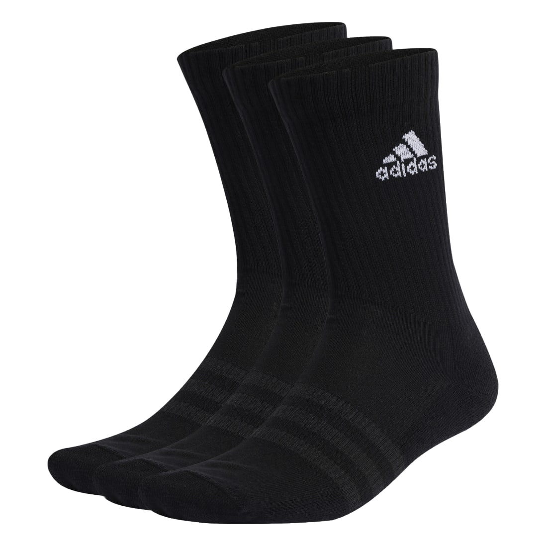ADIDAS Cushioned Crew Socks 3 Pairs Black IC1310