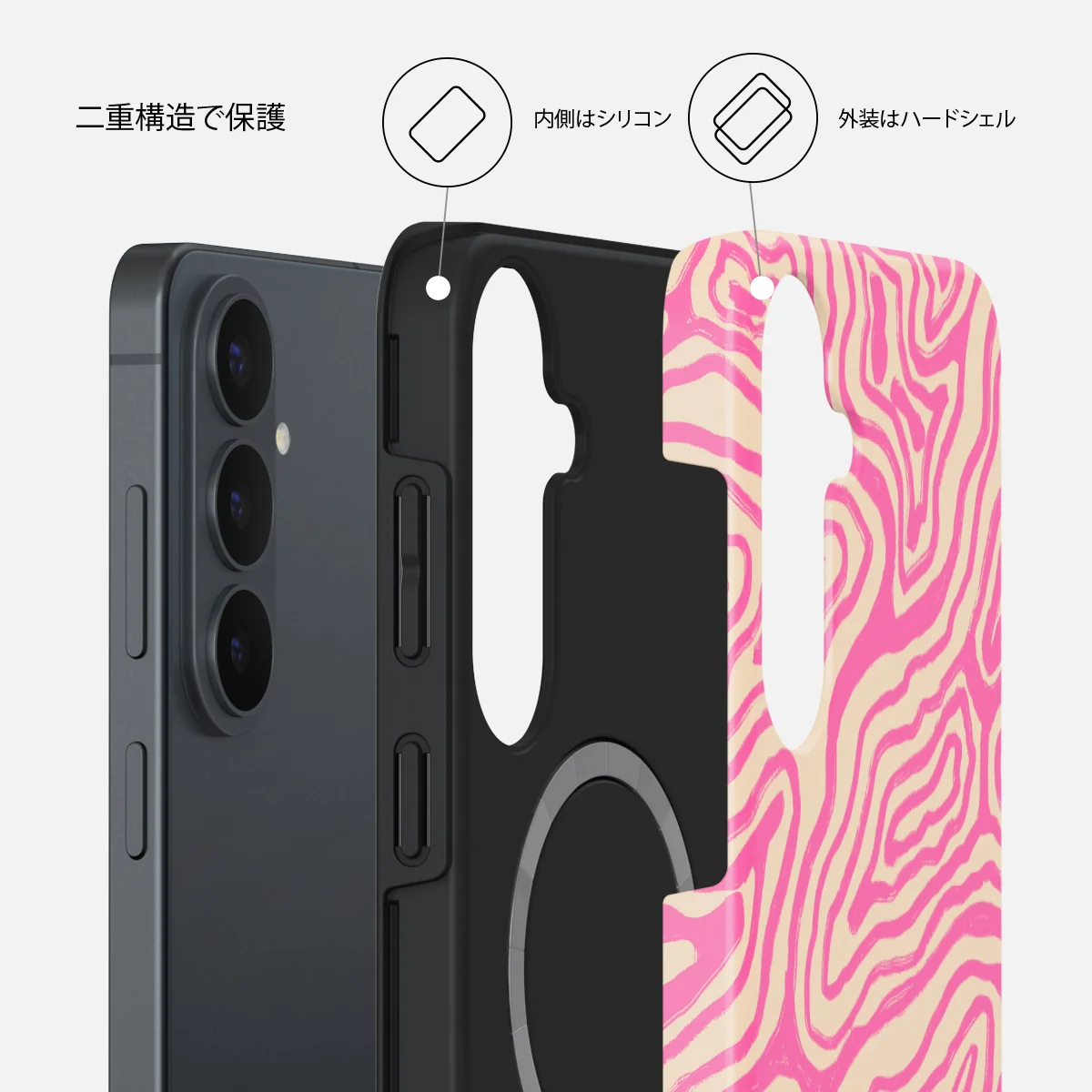 Pink Shores - Samsung Galaxy S26 FE ケース
