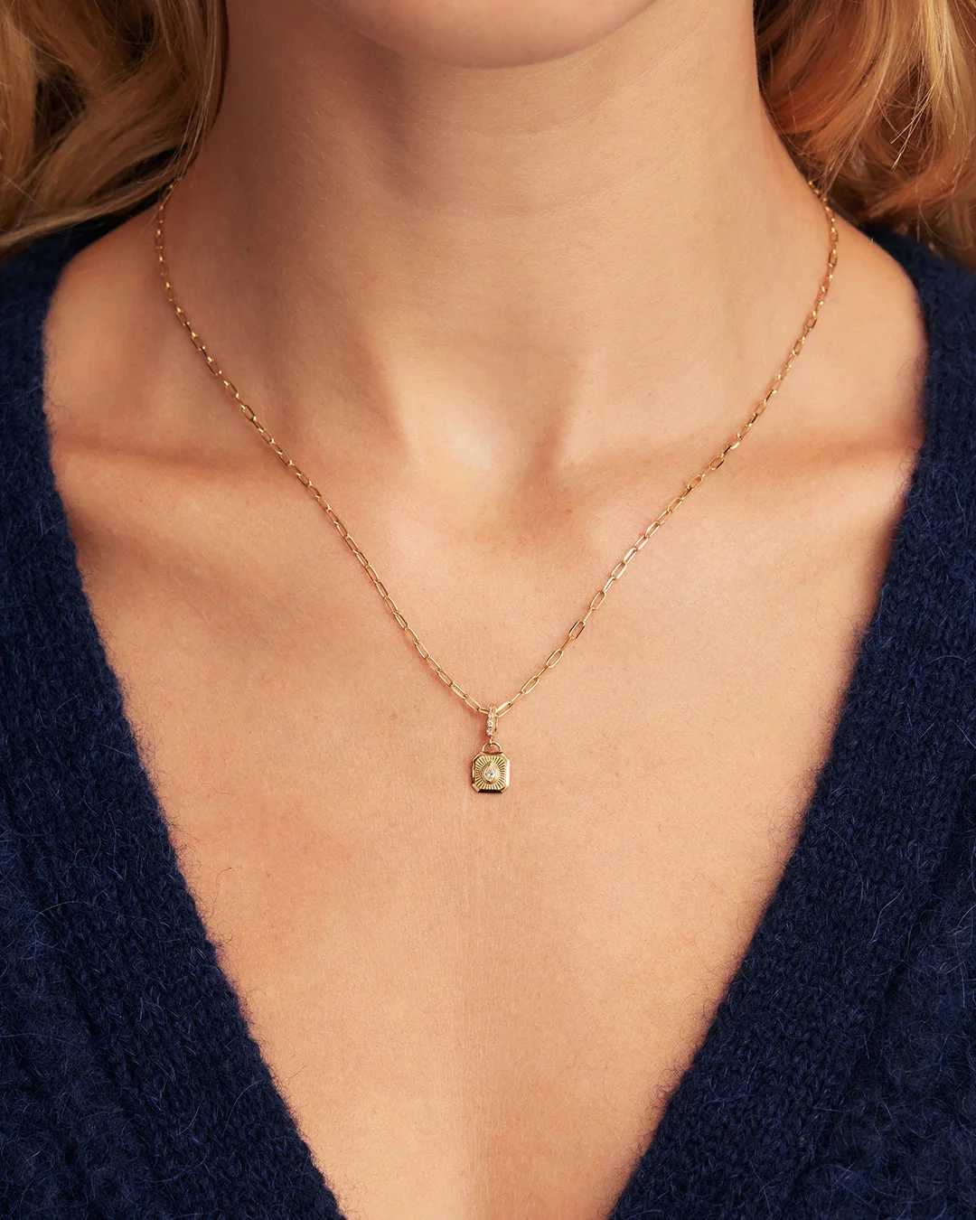14K Lab Grown Diamond Burst Charm