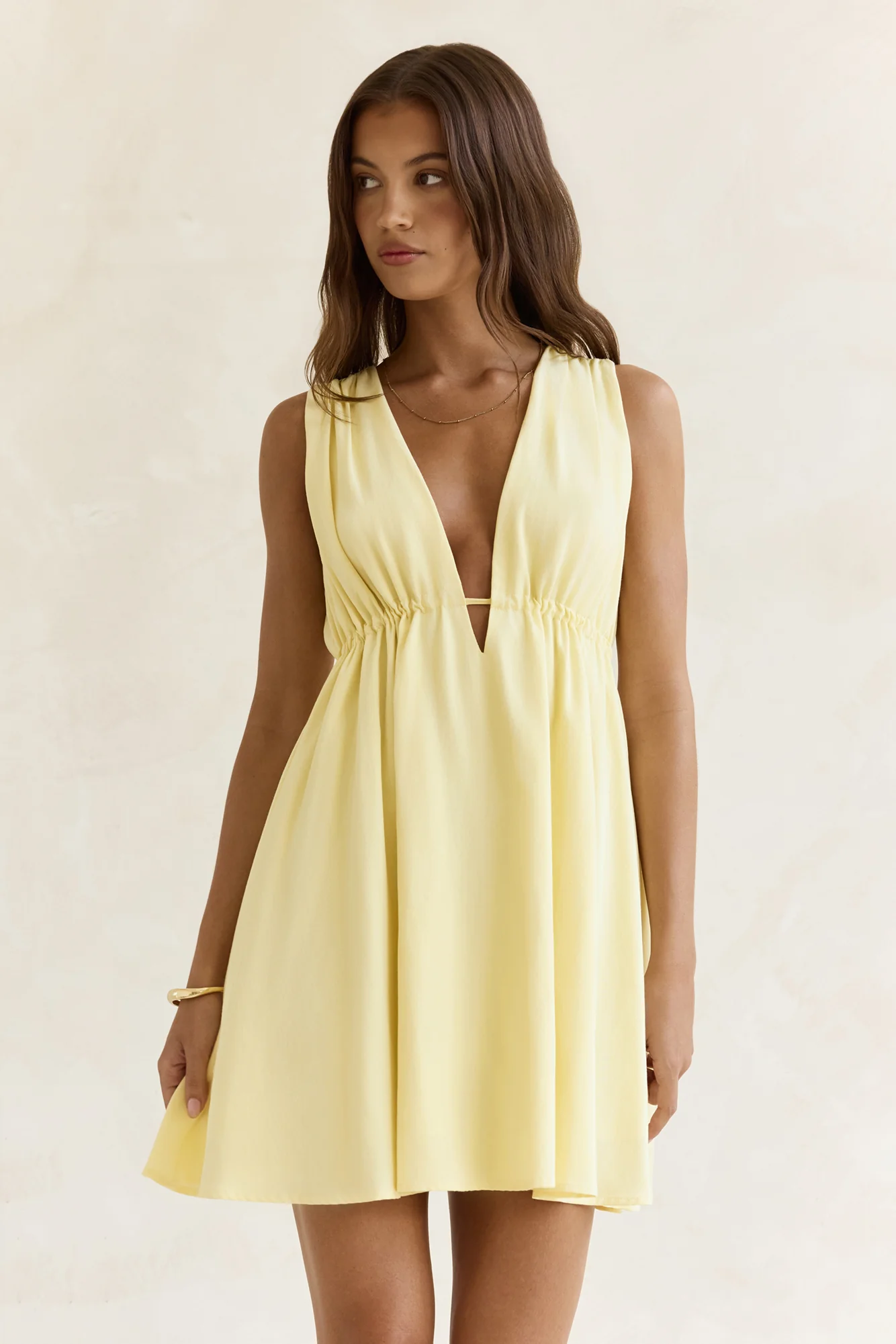 Spritz Of The Sun Mini Dress Yellow - luluinthesky