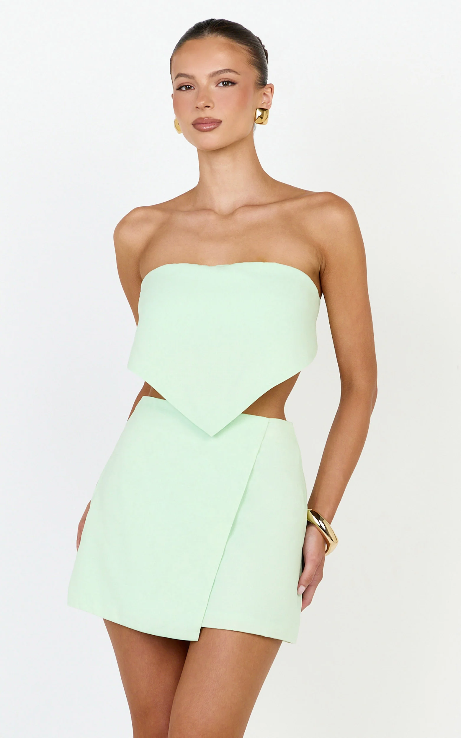 Robyn Top - Bandana Tie Back Top in Sage