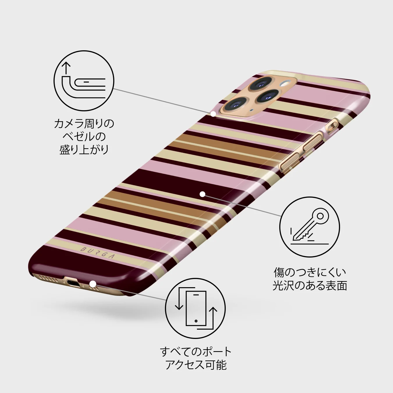Berry Layers - iPhone 11 Pro Max ケース