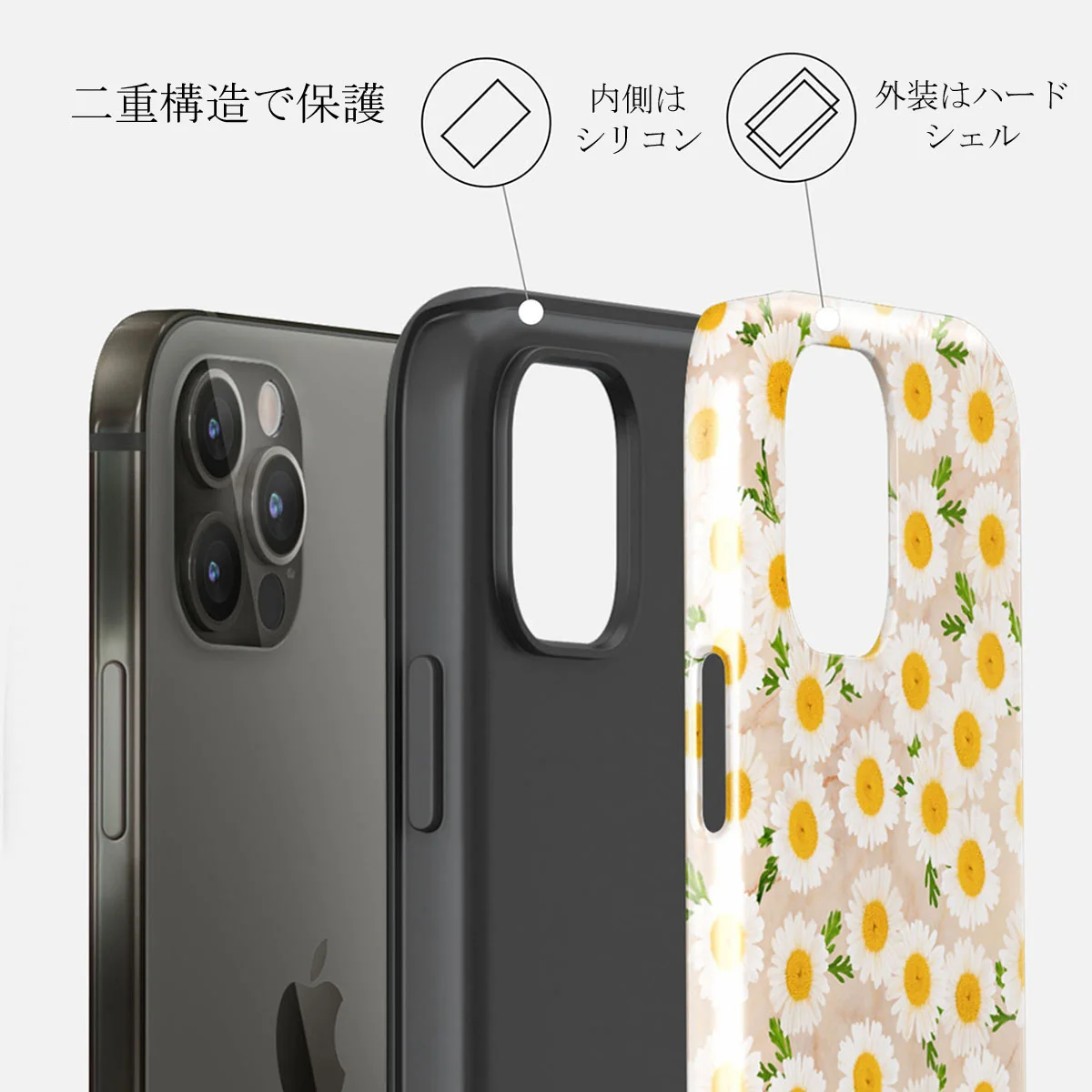 Pure Bliss - Daisy iPhone 12 Pro ケース