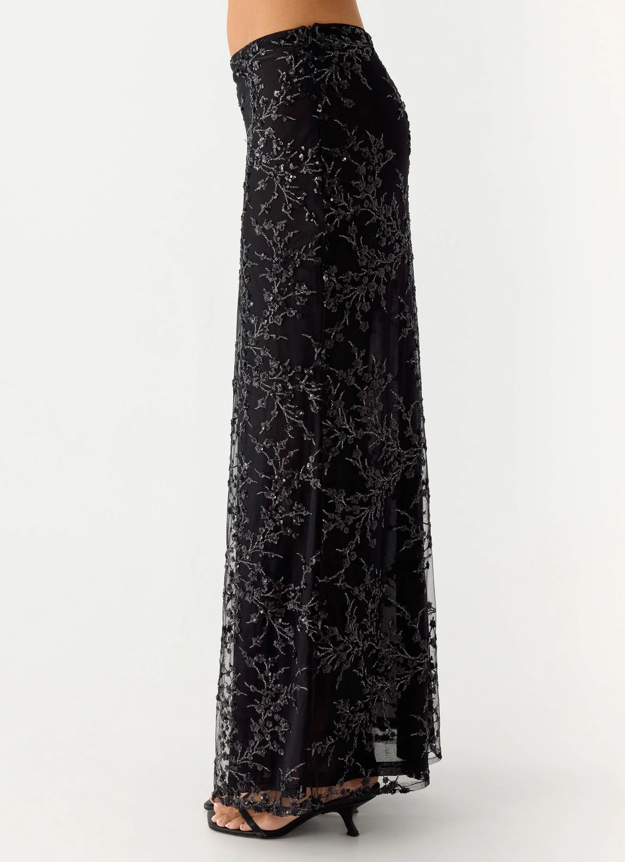 Moodlight Maxi Skirt - Black