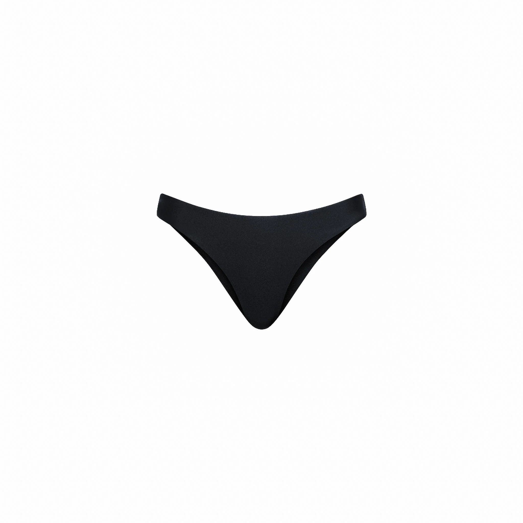 Minimal Full Coverage Bikini Bottom - Twilight Black