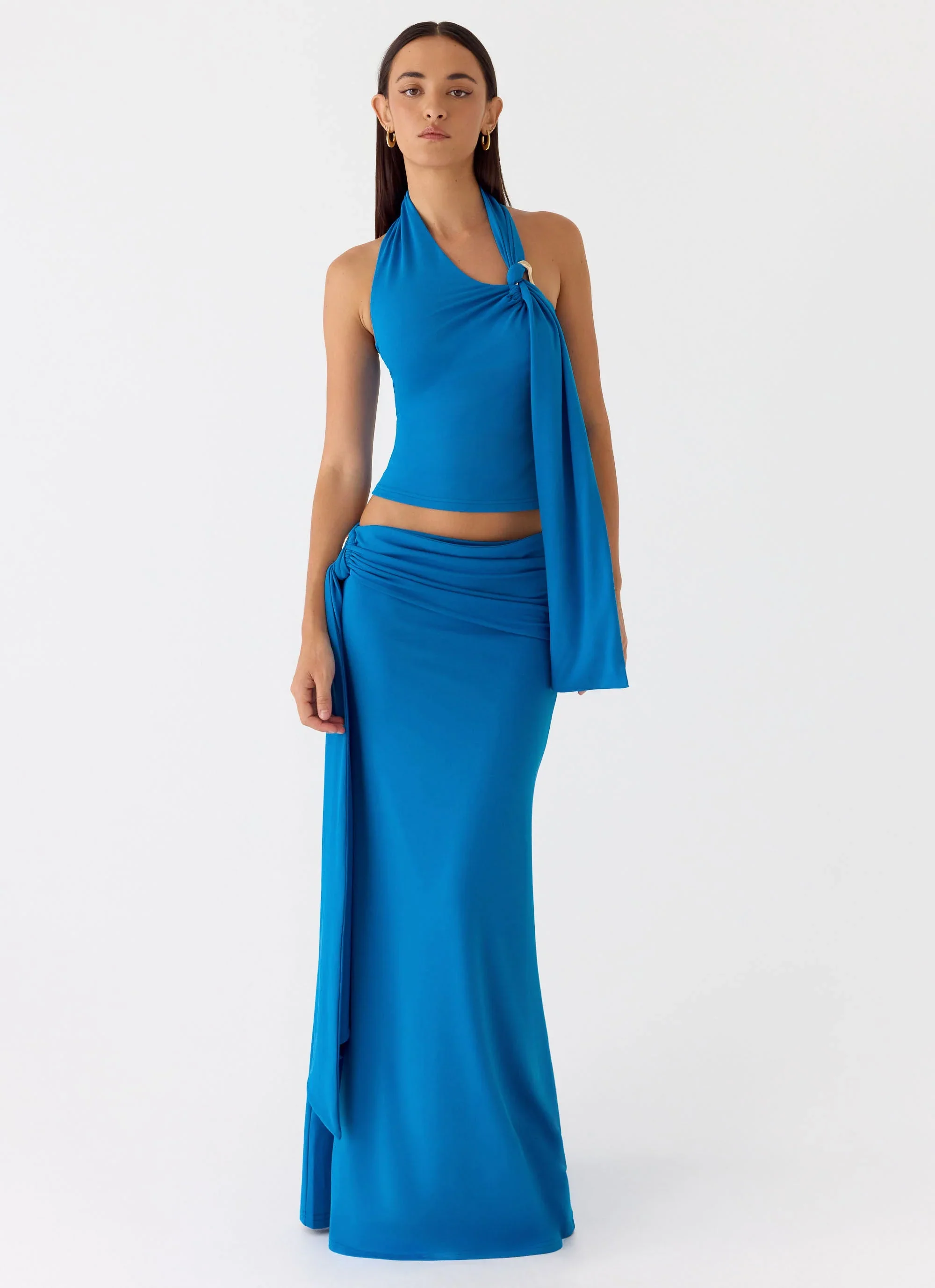 Demiase Maxi Skirt - Royal Blue