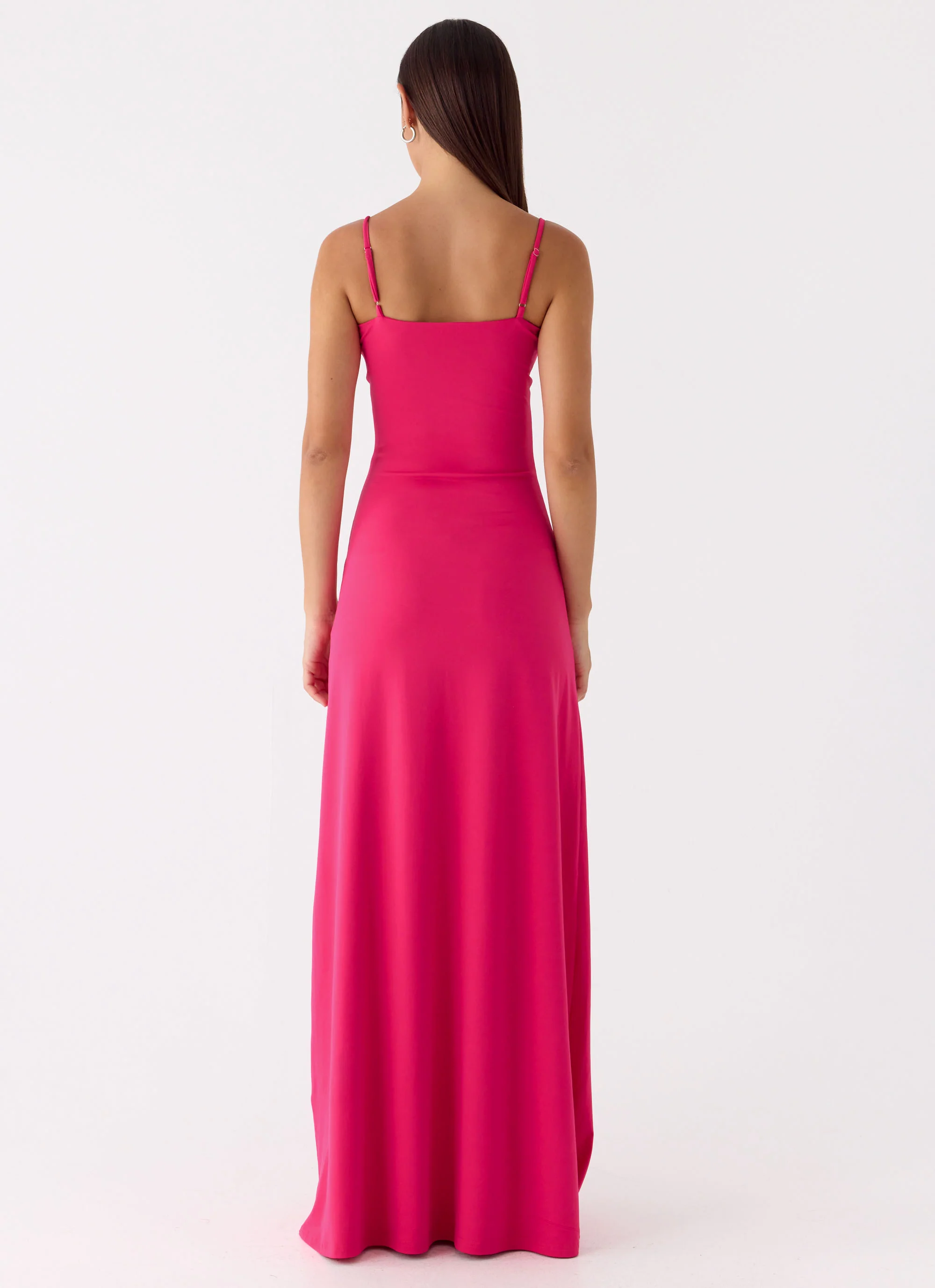 Carmine Embellished Maxi Dress - Fuchsia - luluinthesky