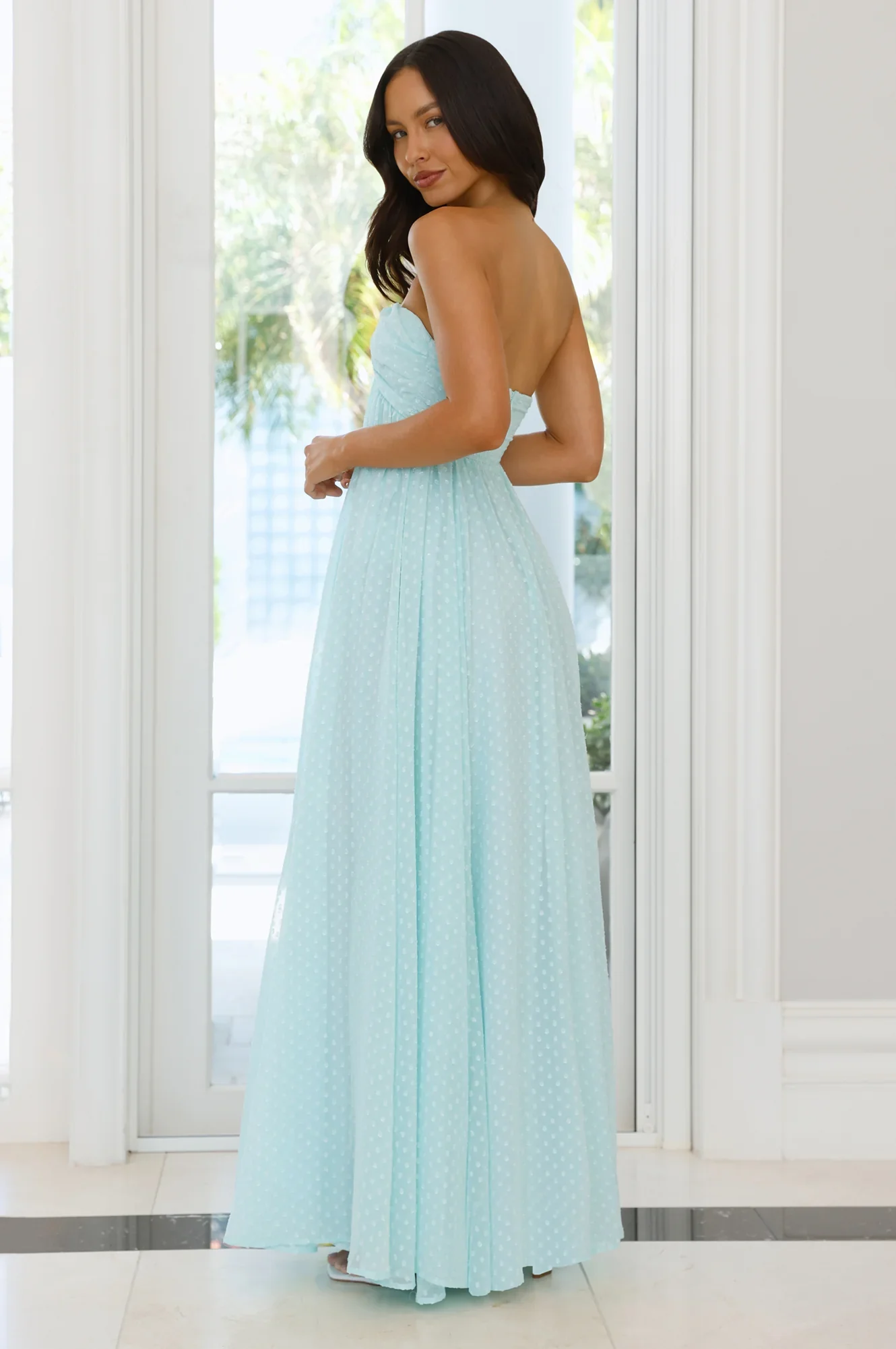 Secluded Grove Strapless Maxi Dress Mint - luluinthesky
