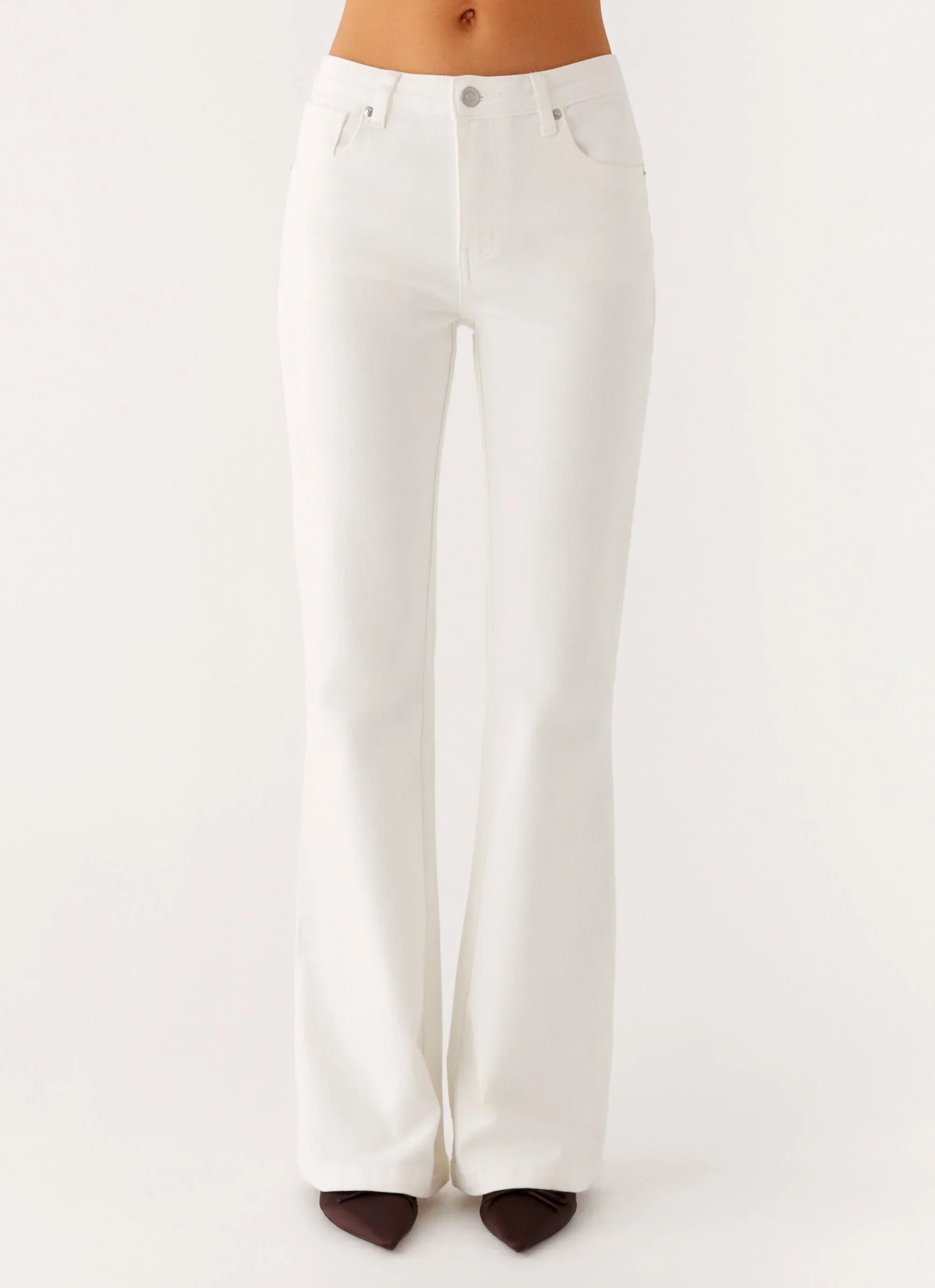 Aldo Bootleg Jeans - White