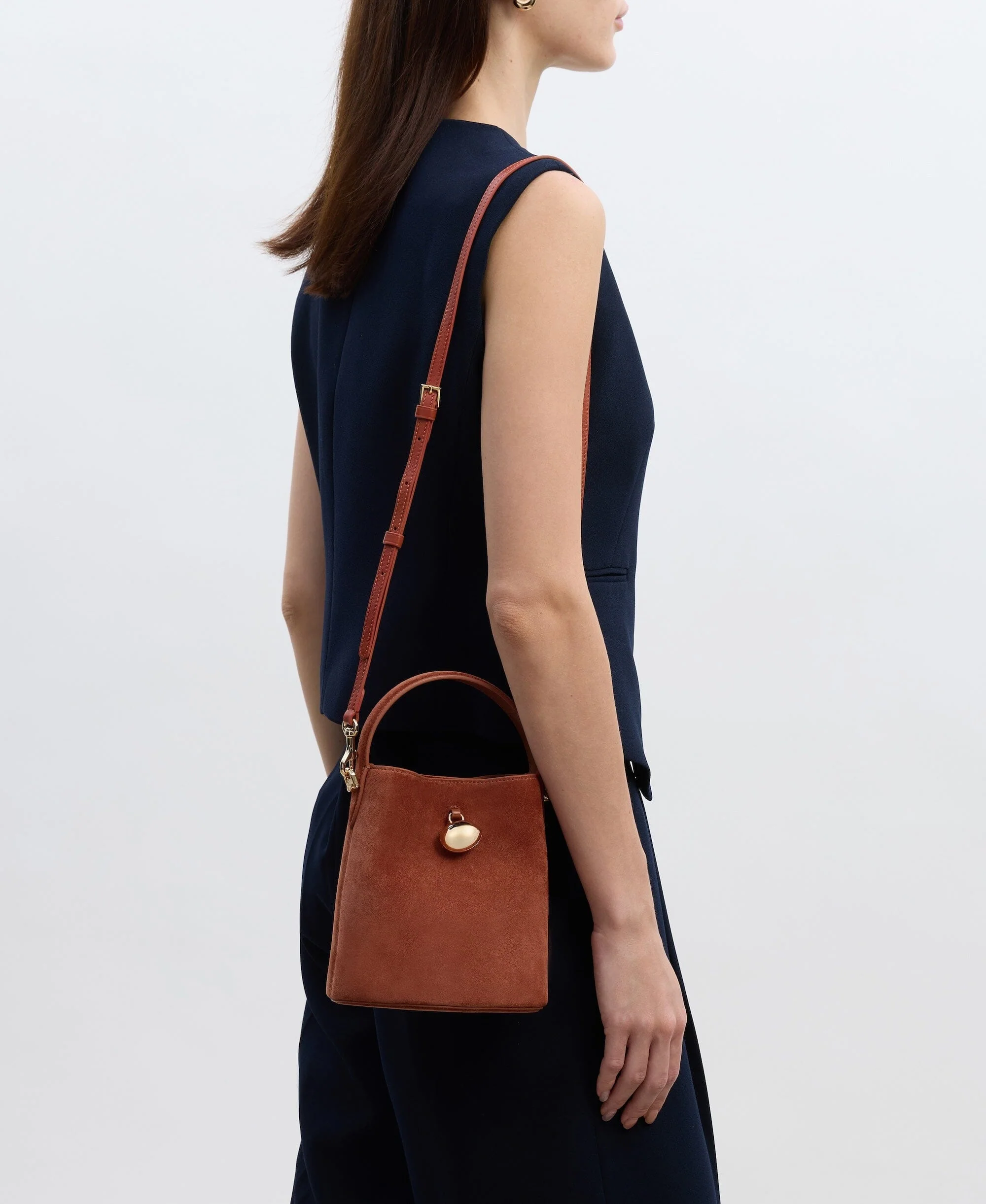 Mini Egg Bucket - Terracotta(Suede)