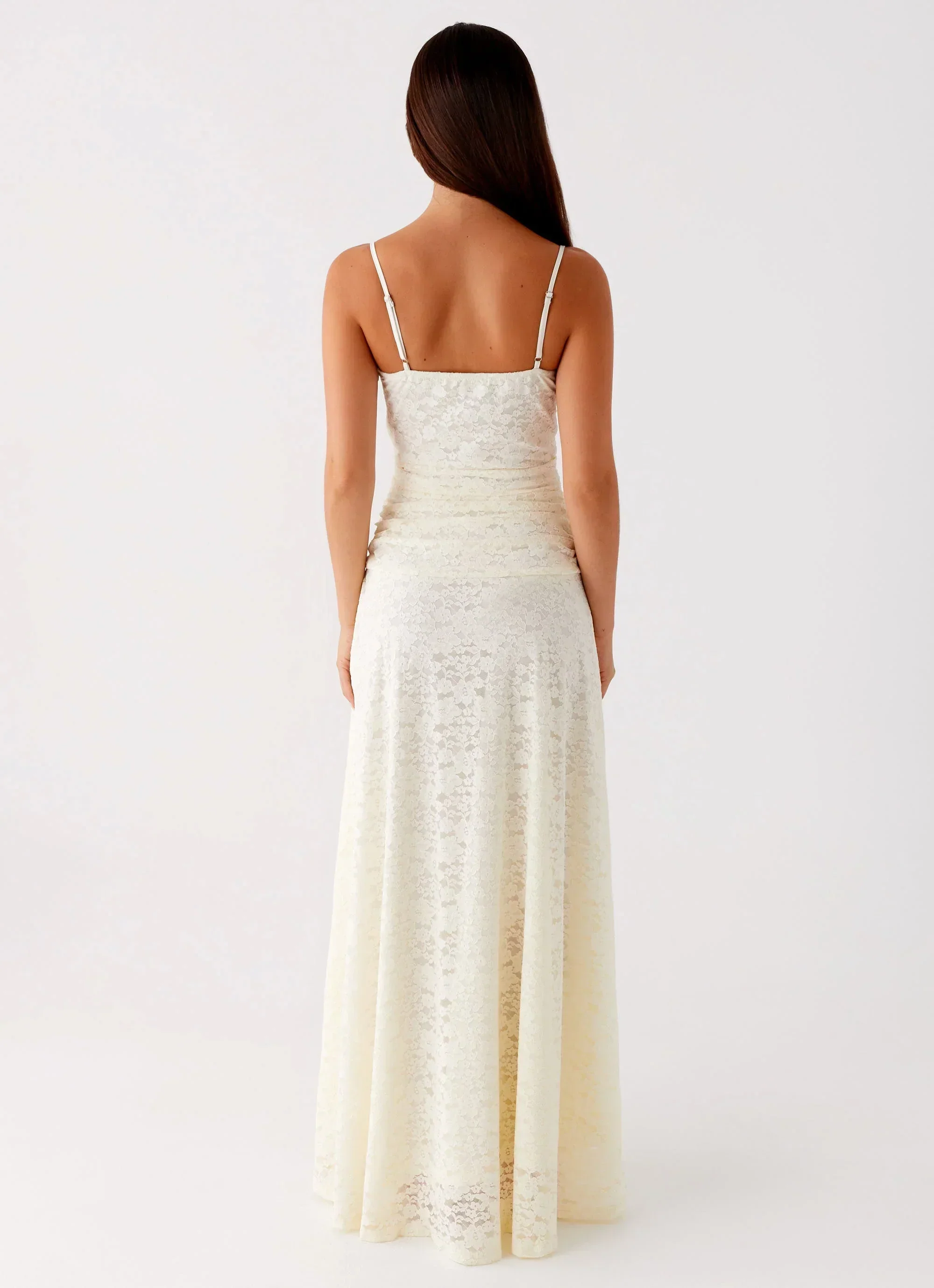 Elsa Maxi Dress - Ivory - luluinthesky