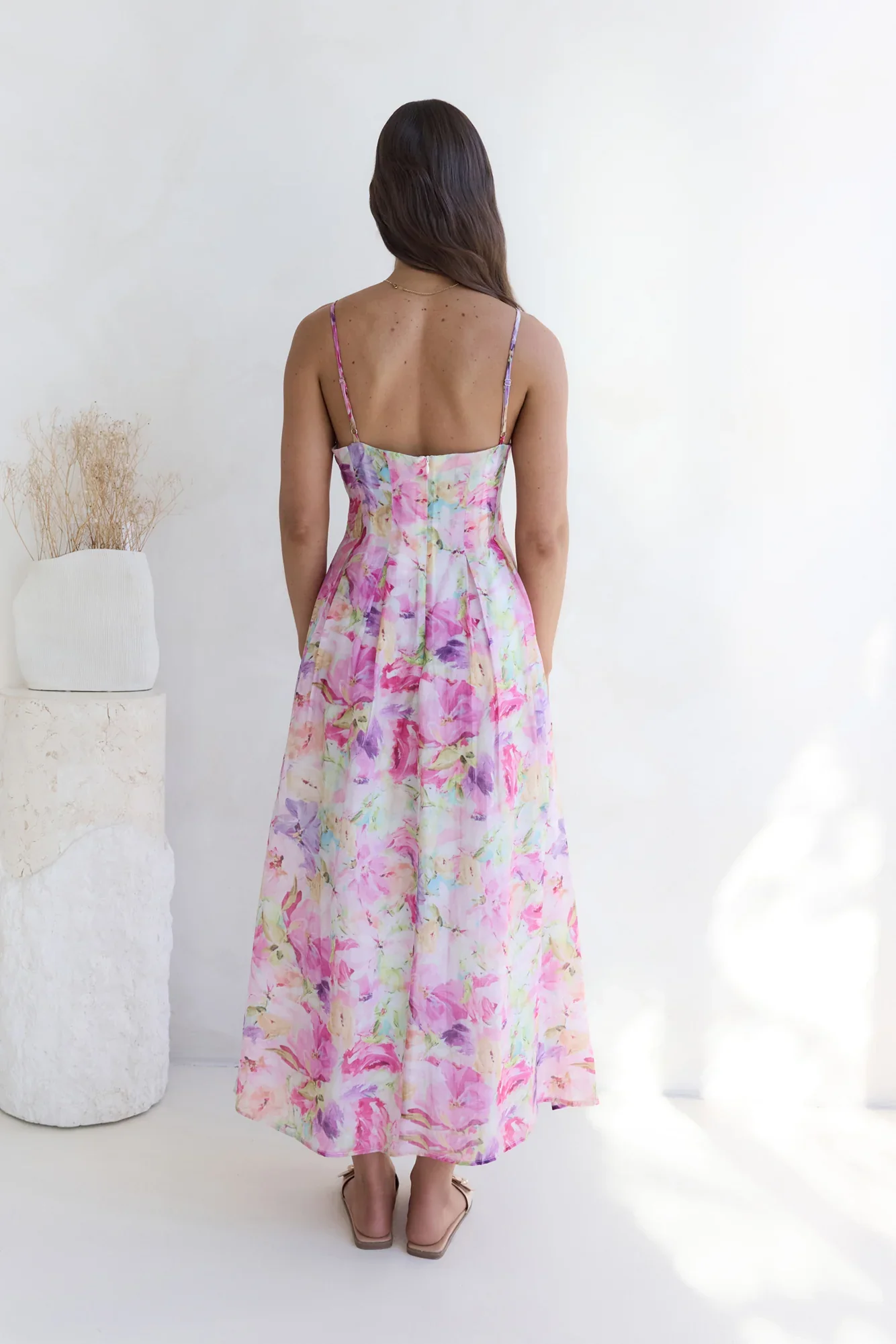 Tides Of Colour Midi Dress Print