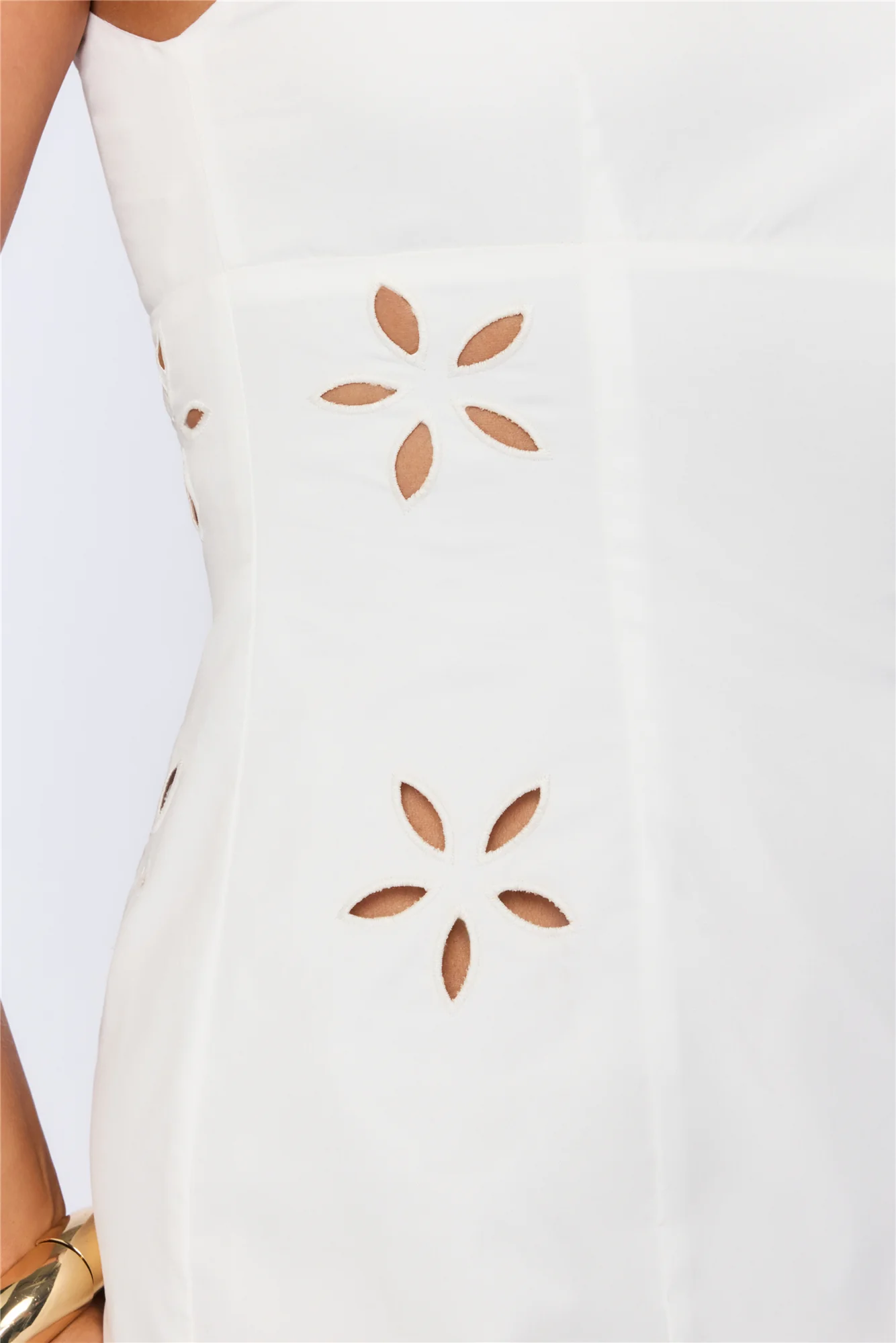 Flirt Factor High Mini Dress White - luluinthesky