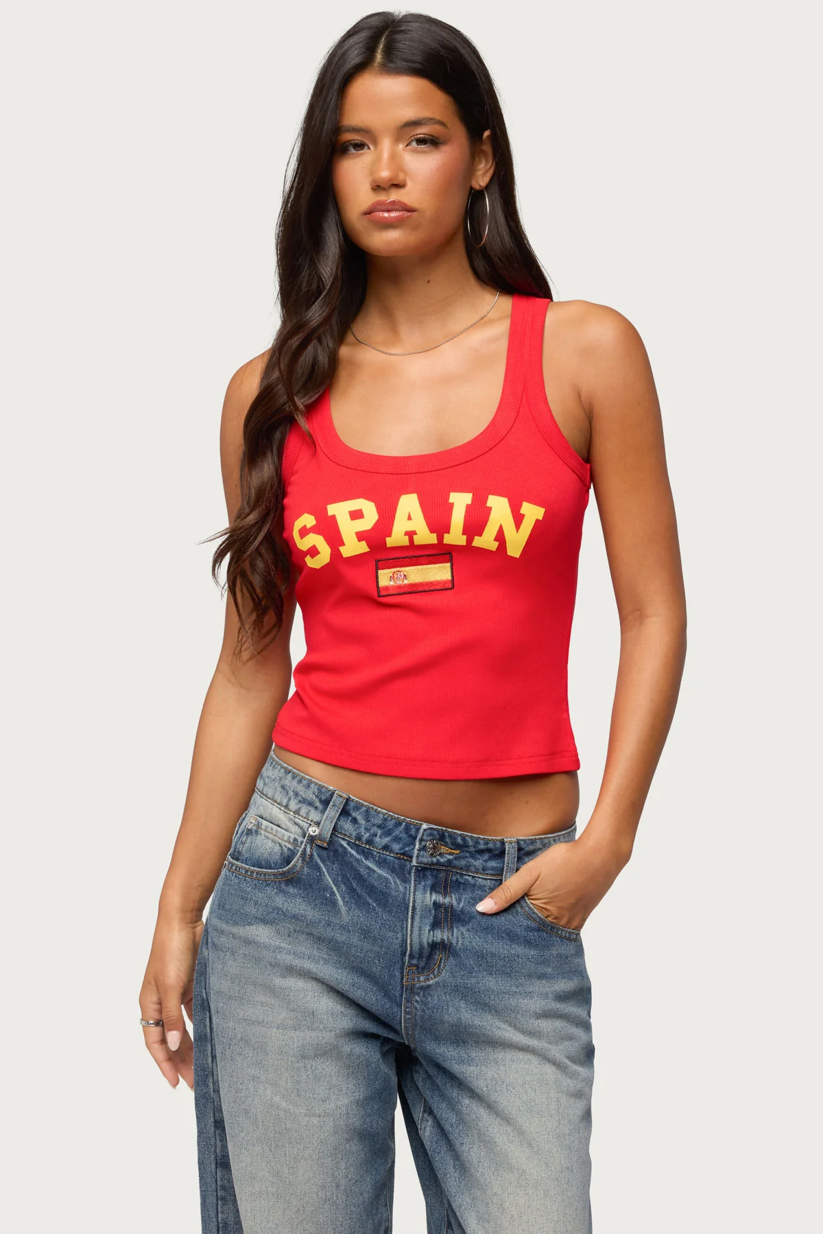 Spain Ribbed Tank Top