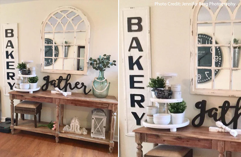 Embossed Metal Bakery Sign