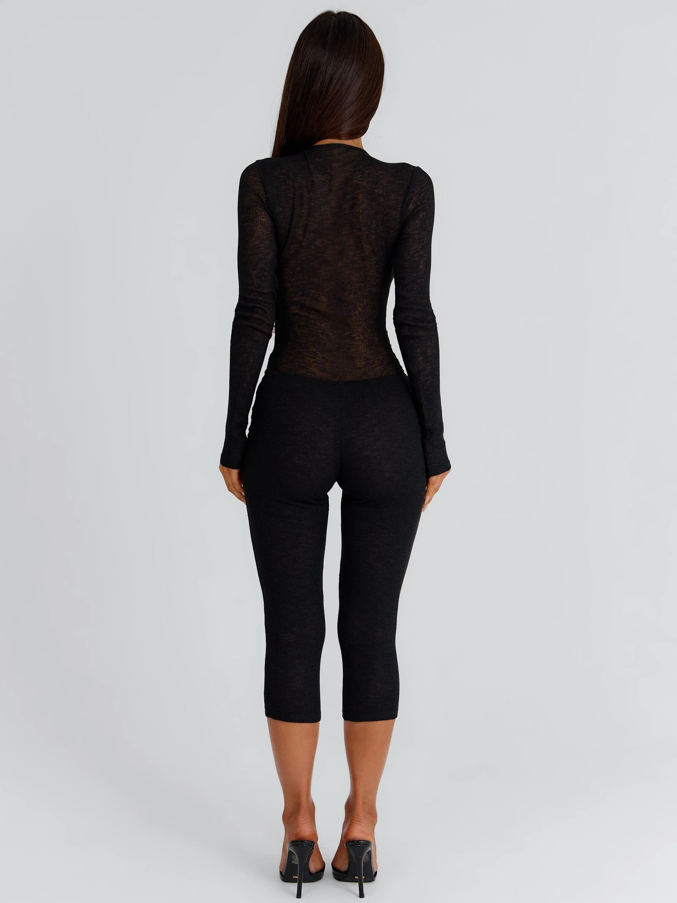 GIOVANA CAPRI JUMPSUIT BLACK