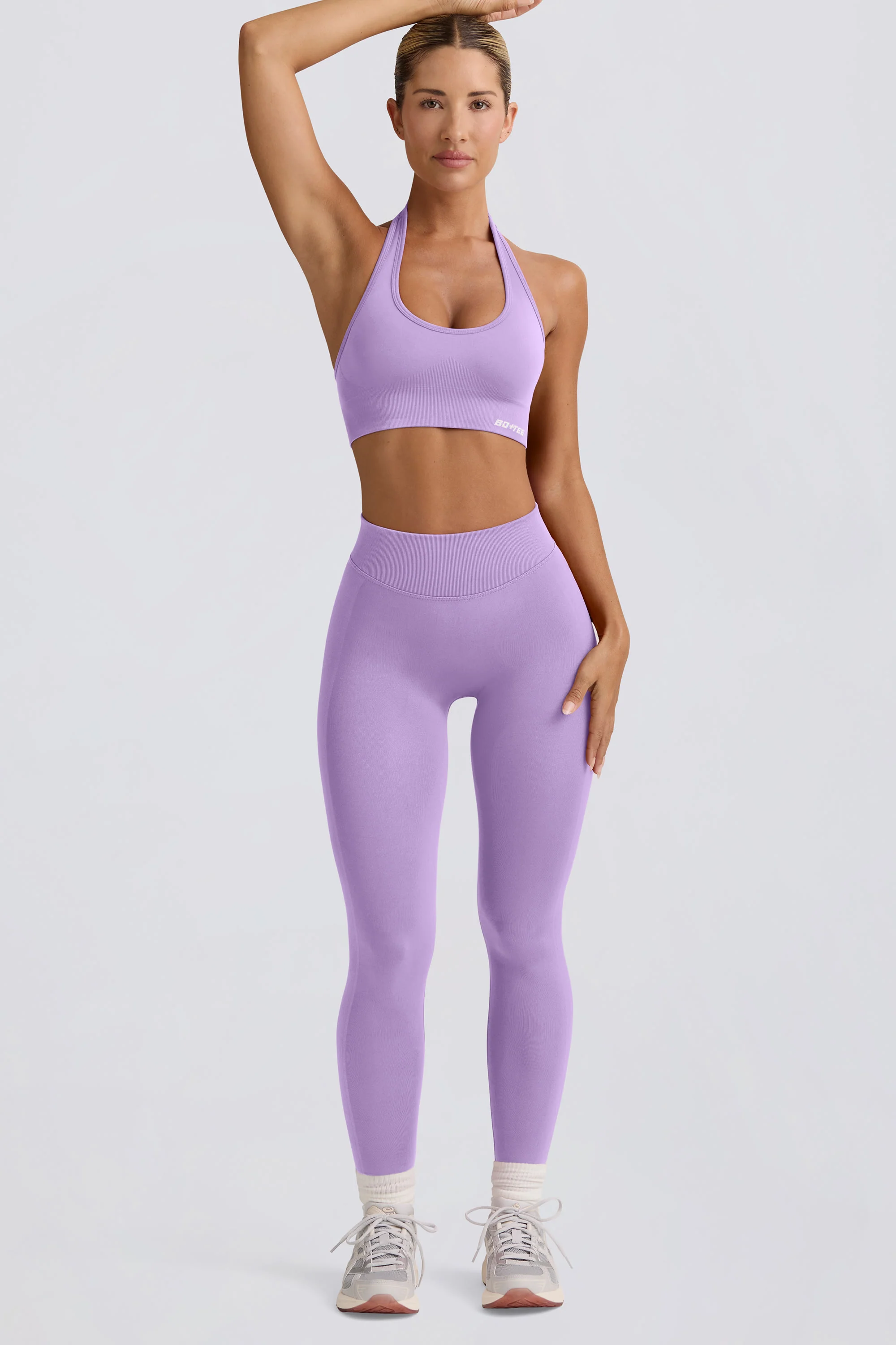 Define Luxe High-Waist Leggings in Lilac